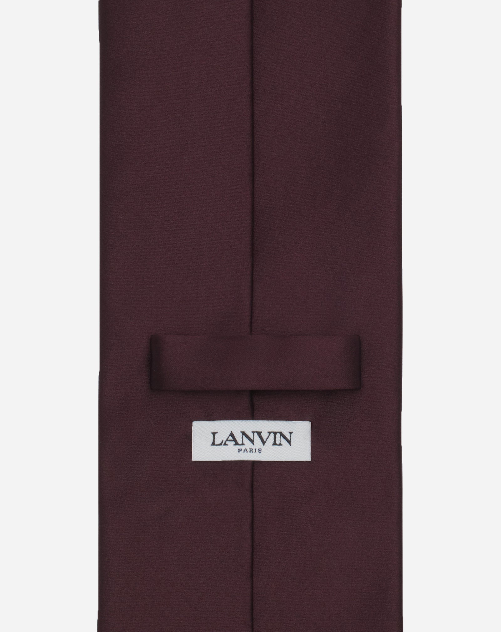 RED LANVIN TIE IN SATIN