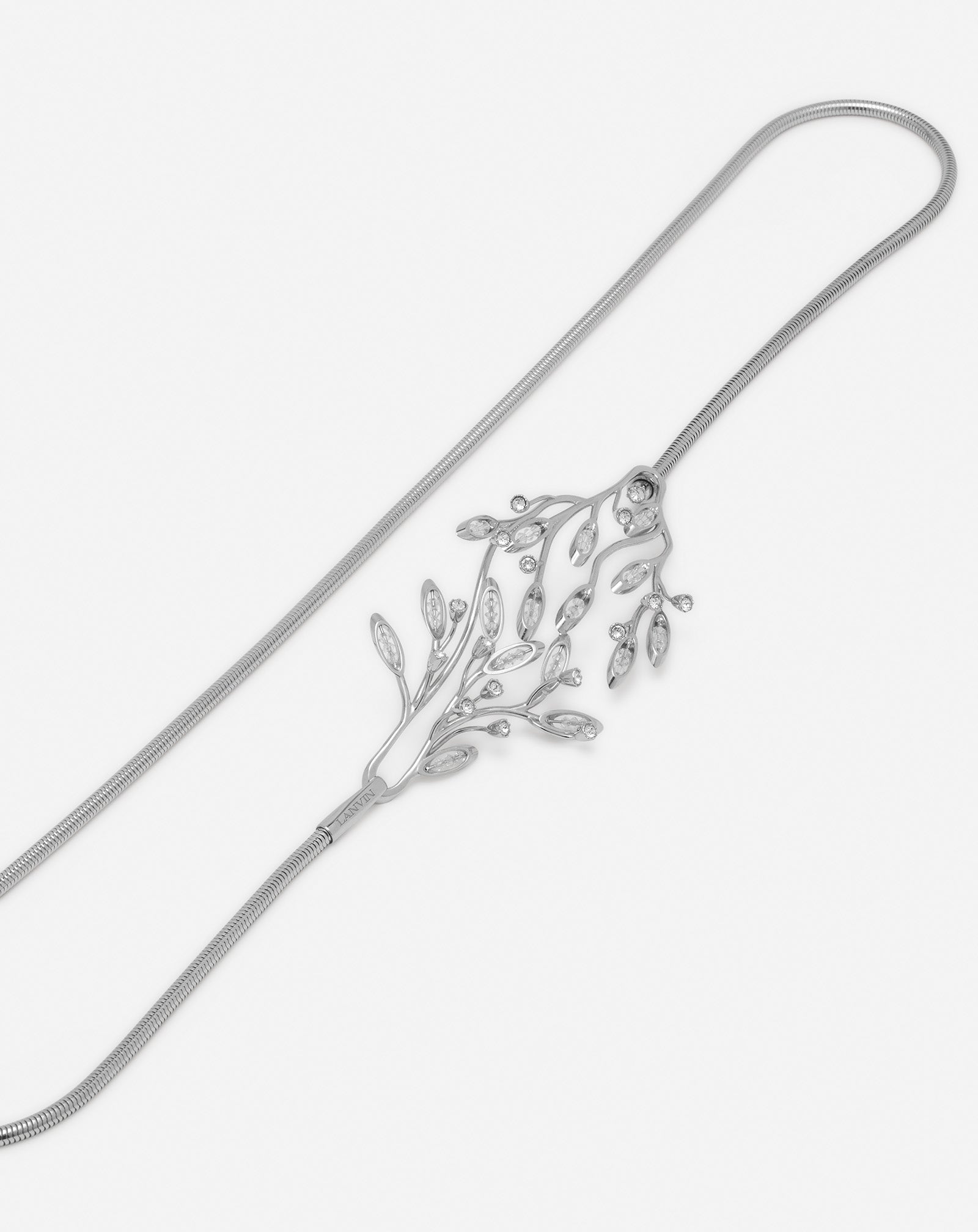 SILVER AEDE BELT IN BRASS AND CRYSTALS