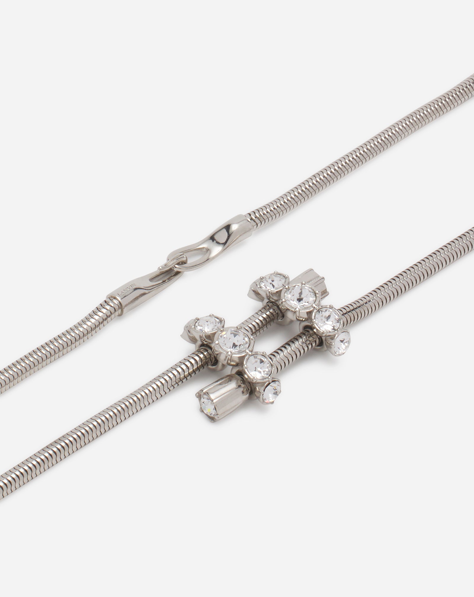 SILVER TRAVIATA BY LANVIN BRASS BELT