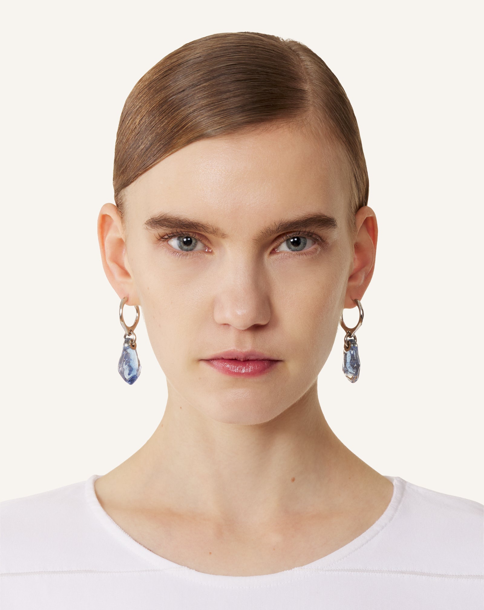 BLUE AURORE HOOP EARRINGS