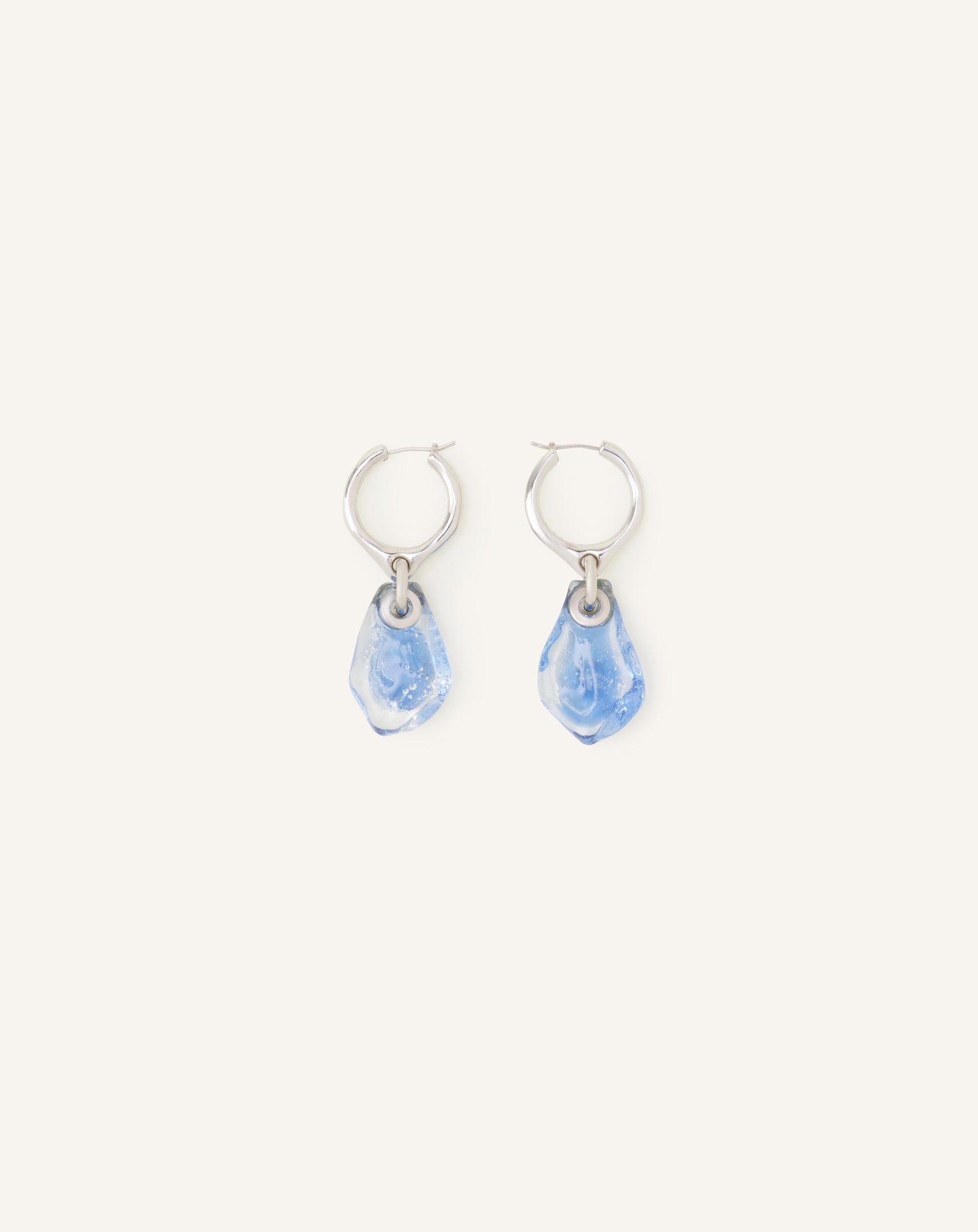 BLUE AURORE HOOP EARRINGS