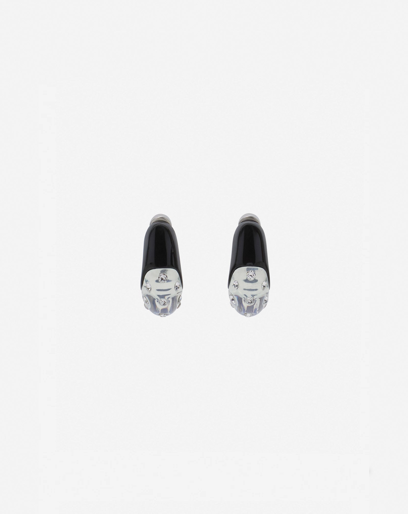 FARGO RHINESTONE LARGE HOOP EARRINGS