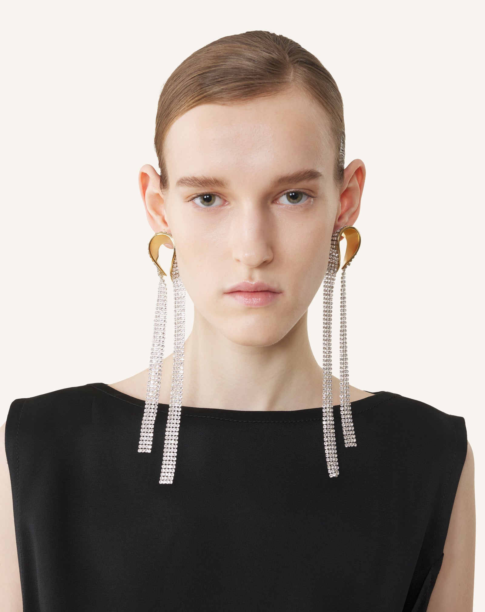 SILVER TWIST DROP EARRINGS
