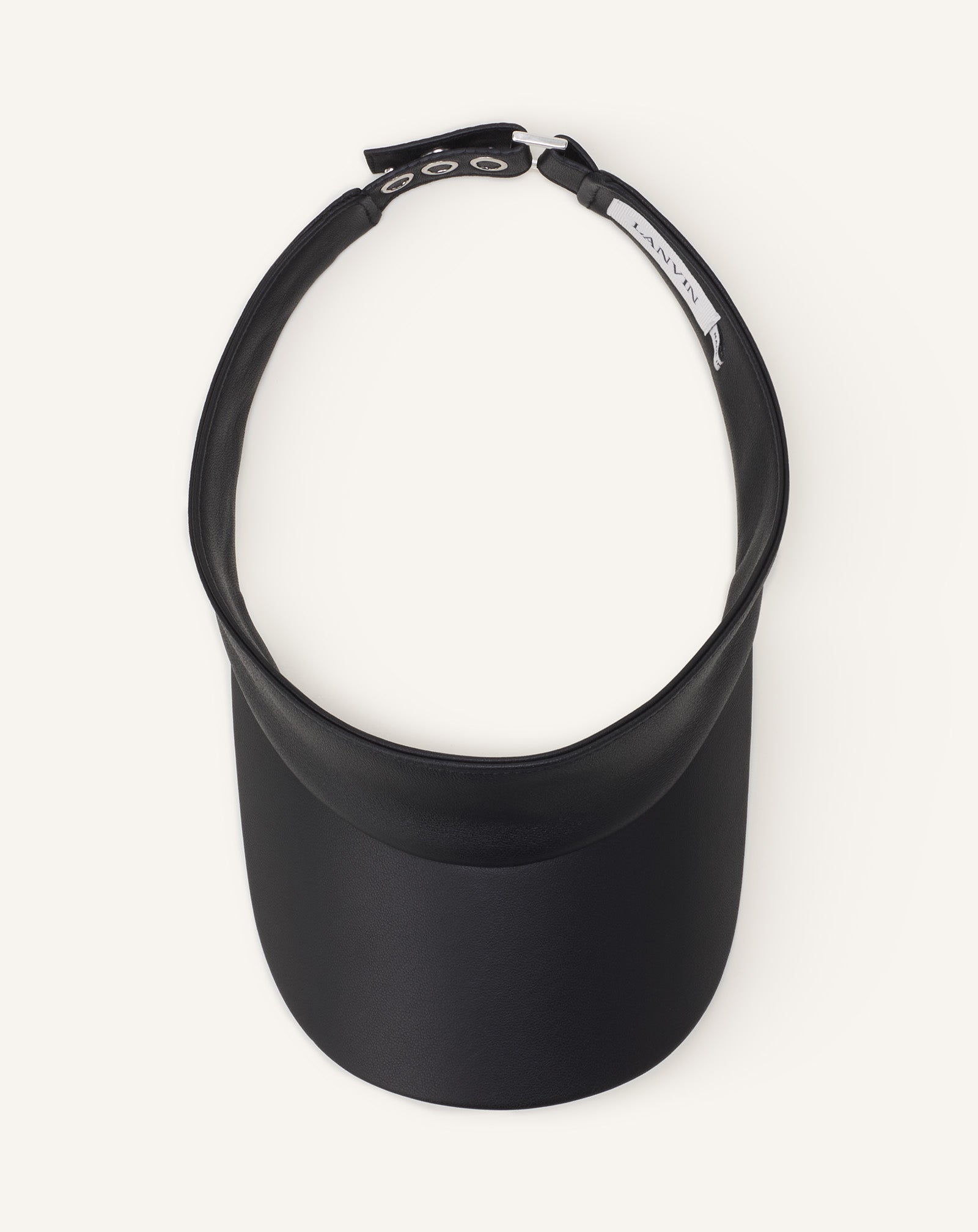 LANVIN LEATHER VISOR
