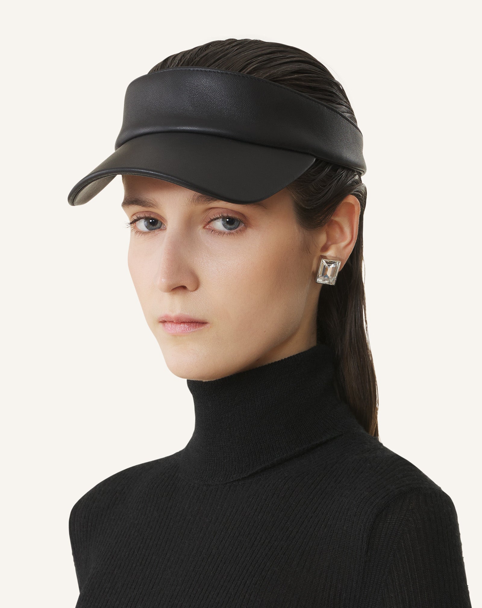 LANVIN LEATHER VISOR