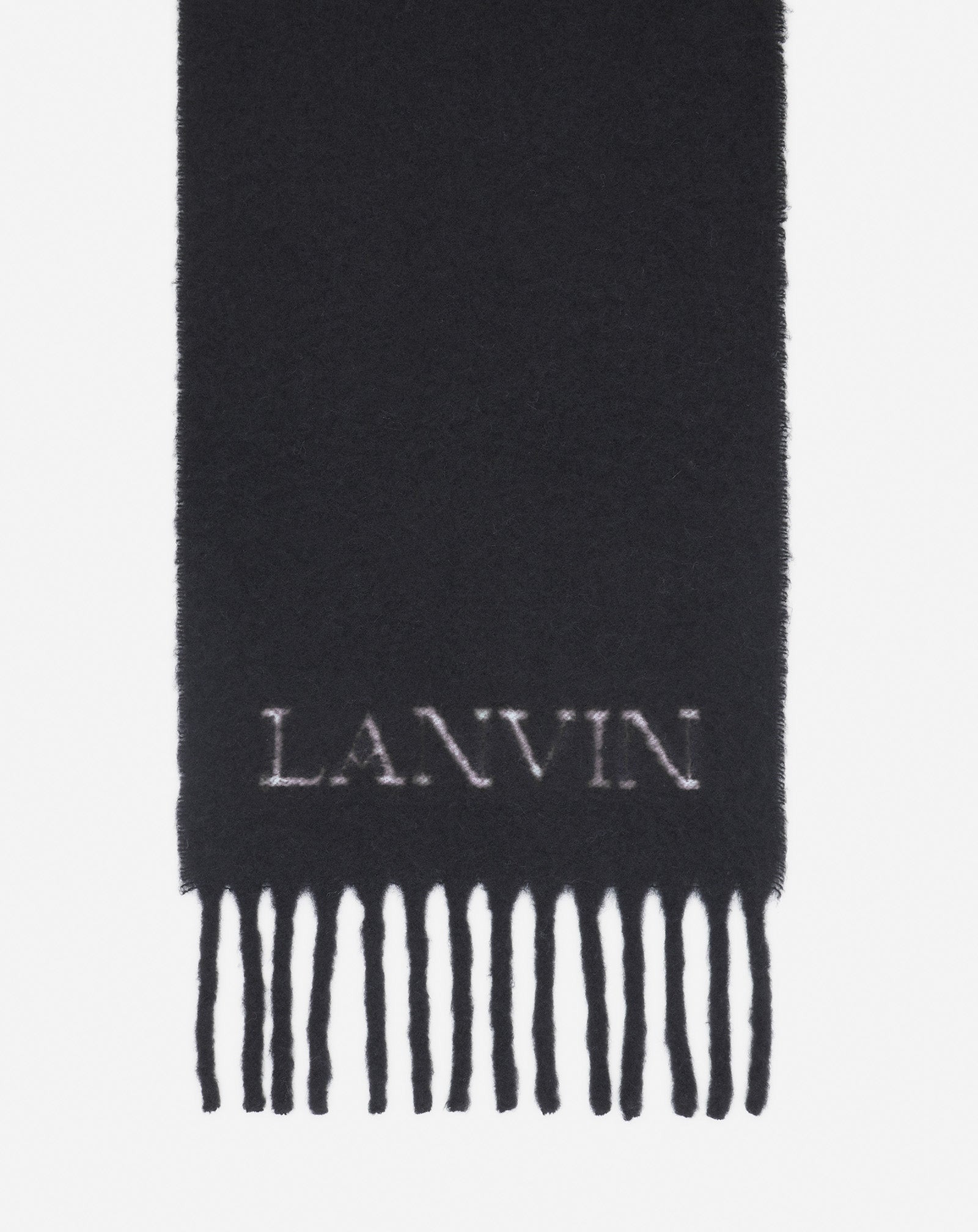 FRINGED SCARF IN WOOL