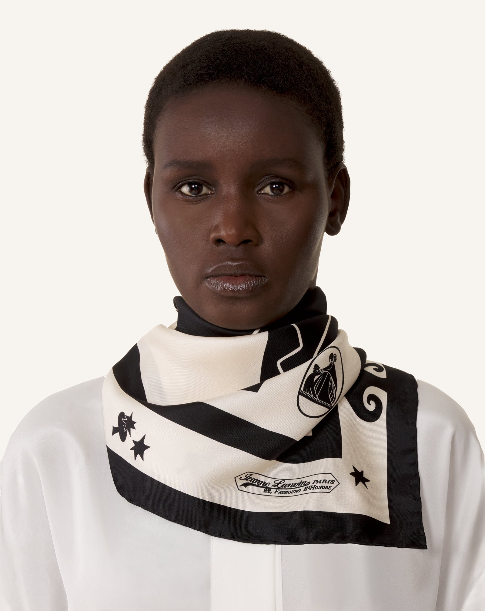 LUNAR YEAR PRINT SILK SCARF