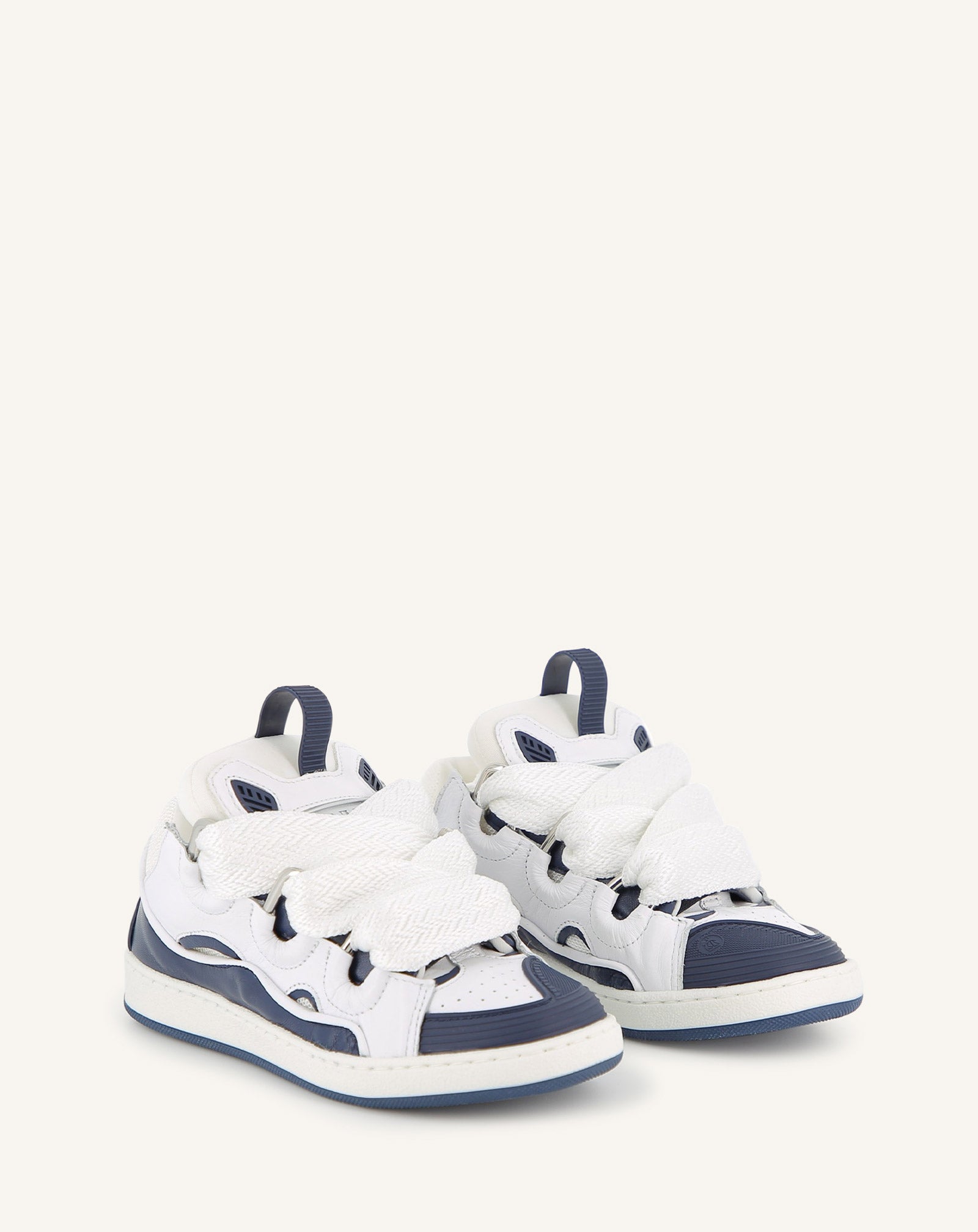 BLUE CURB LACE-UP SNEAKERS