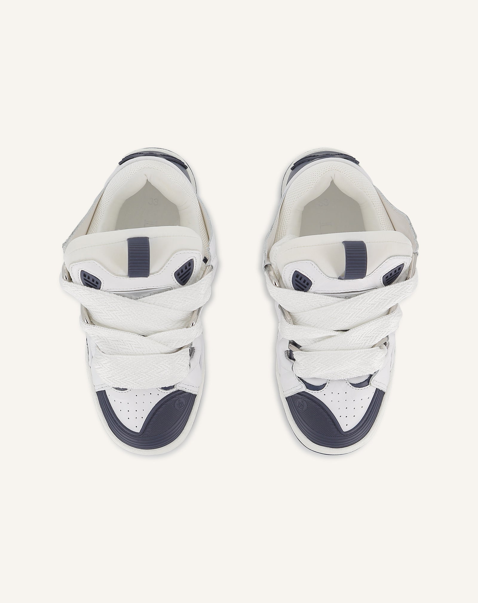 BLUE CURB LACE-UP SNEAKERS