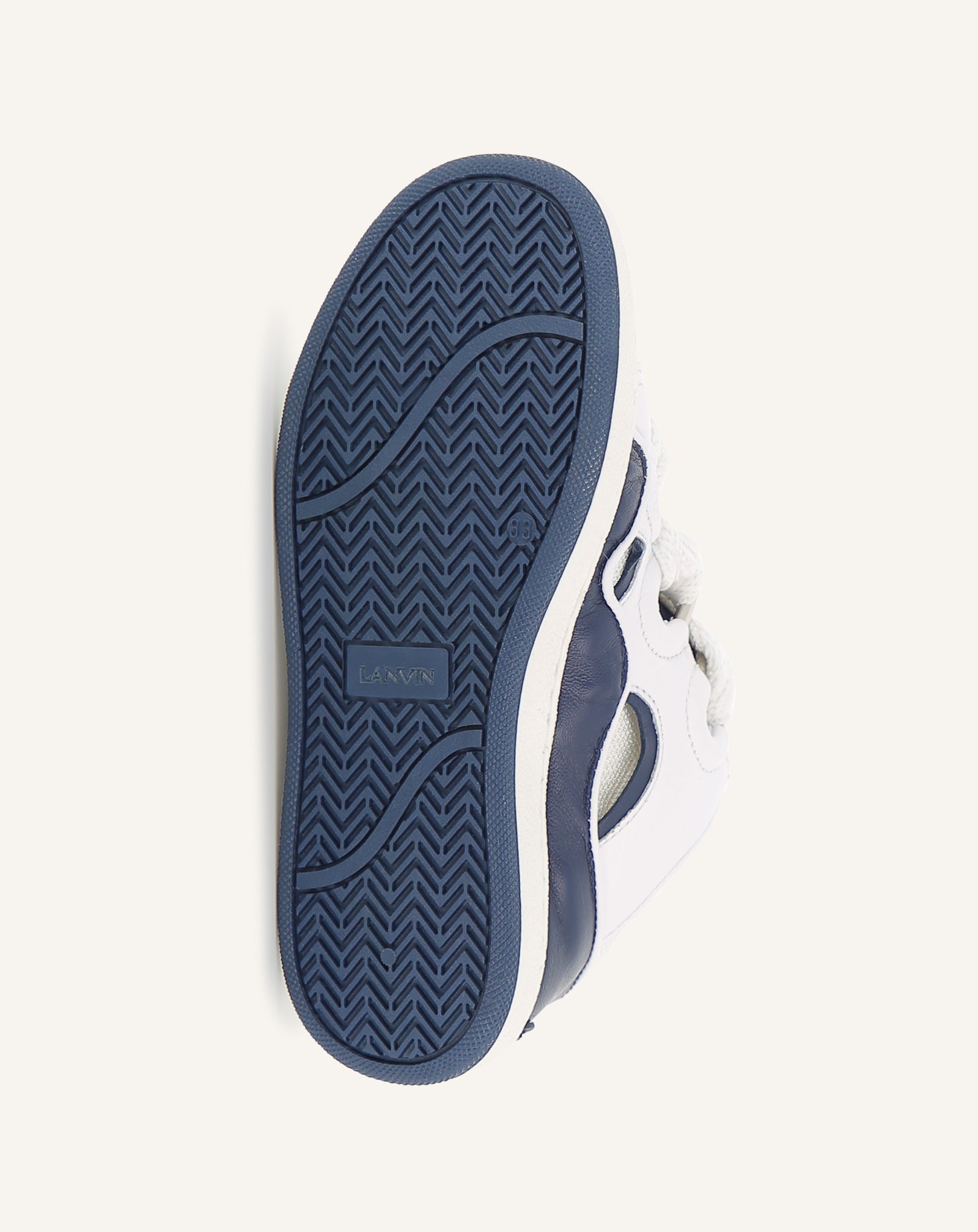 BLUE CURB LACE-UP SNEAKERS