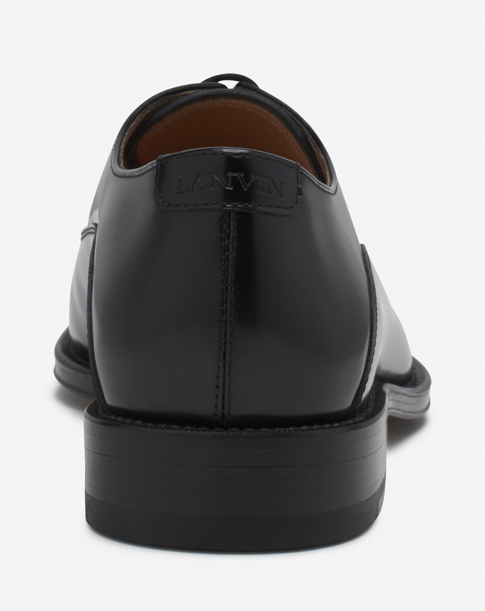 LANVIN SIGNATURE LEATHER OXFORD SHOES