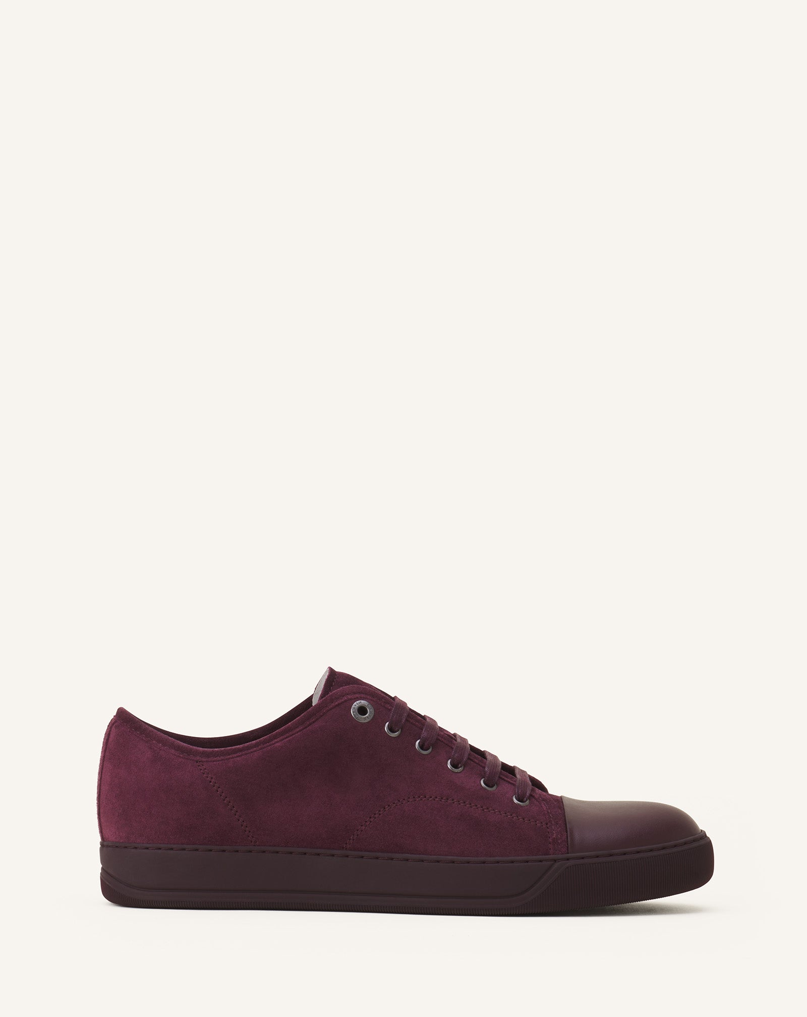 BROWN DBB1 LEATHER AND SUEDE SNEAKERS
