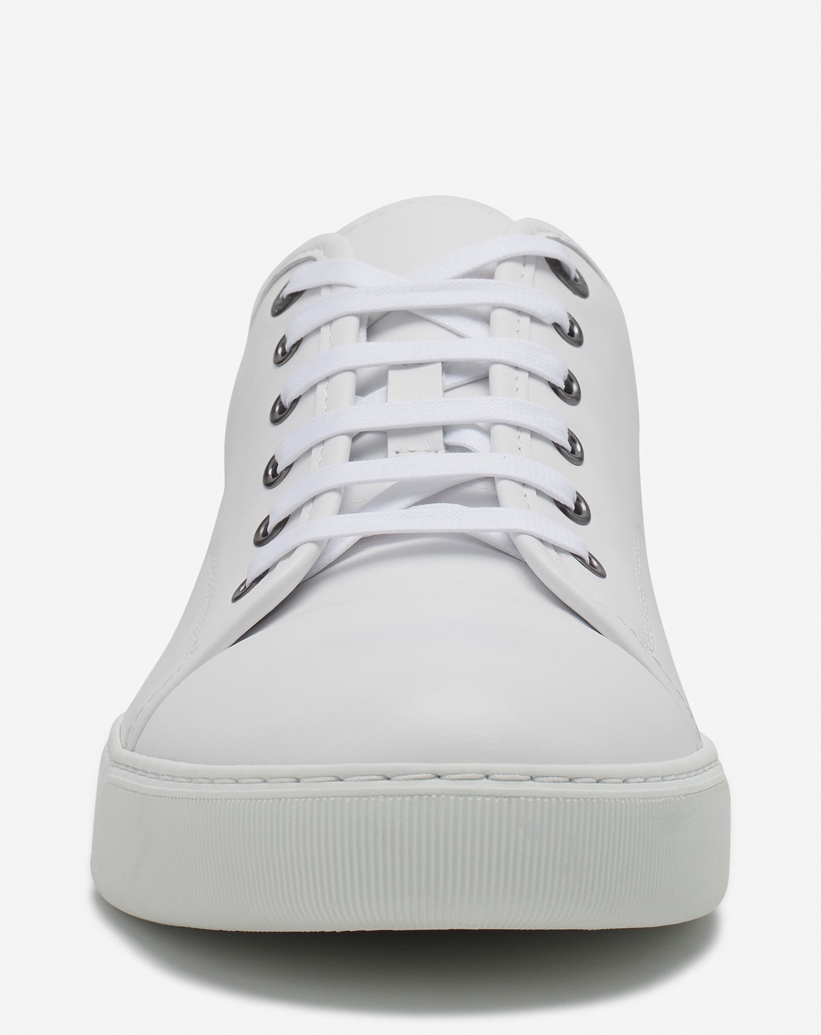 WHITE DBB1 LEATHER SNEAKERS