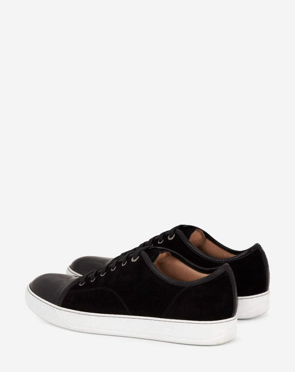 DBB1 SUEDE AND PATENT LEATHER SNEAKERS