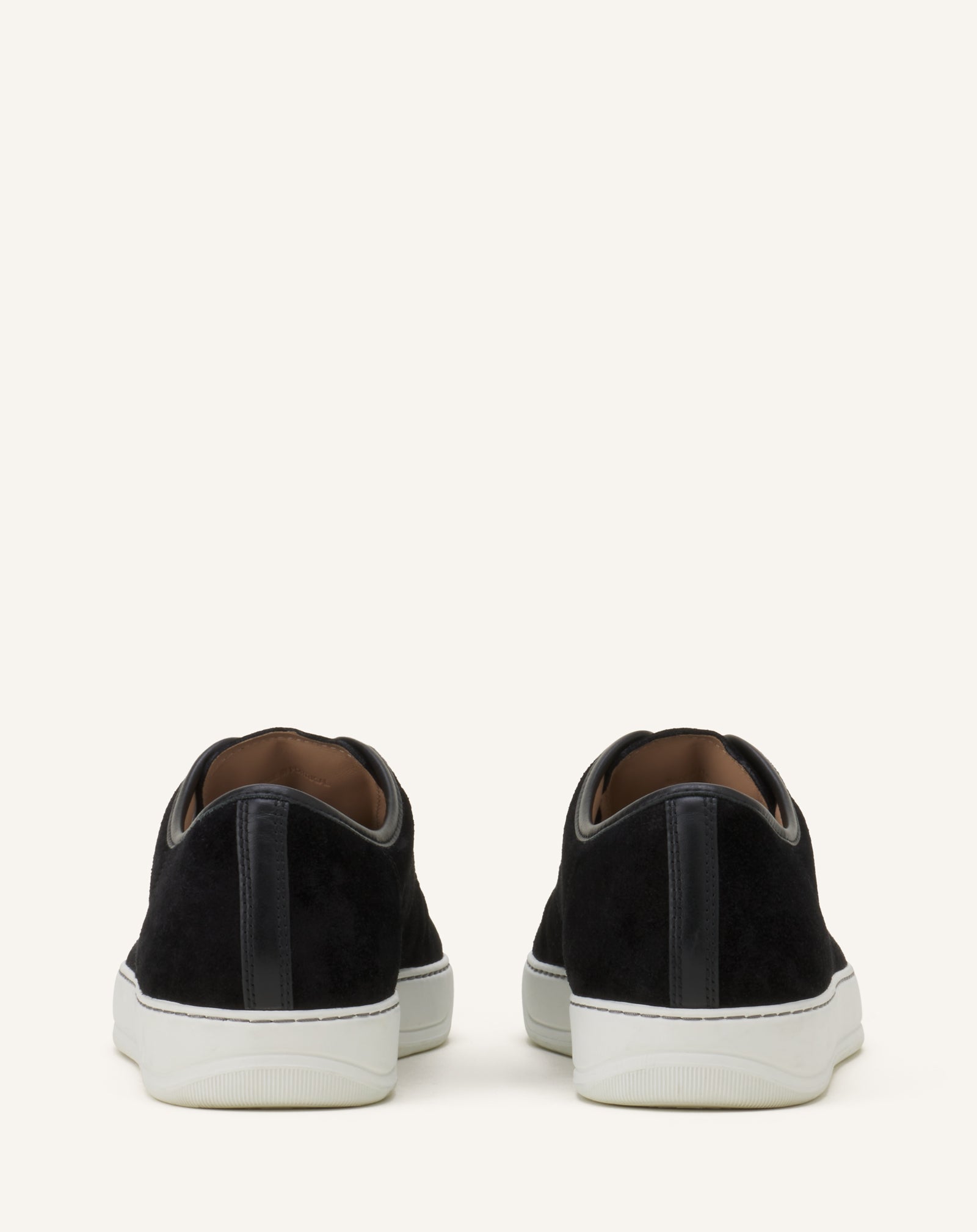 BLACK DBB1 SNEAKERS IN PATENT LEATHER AND SUEDE