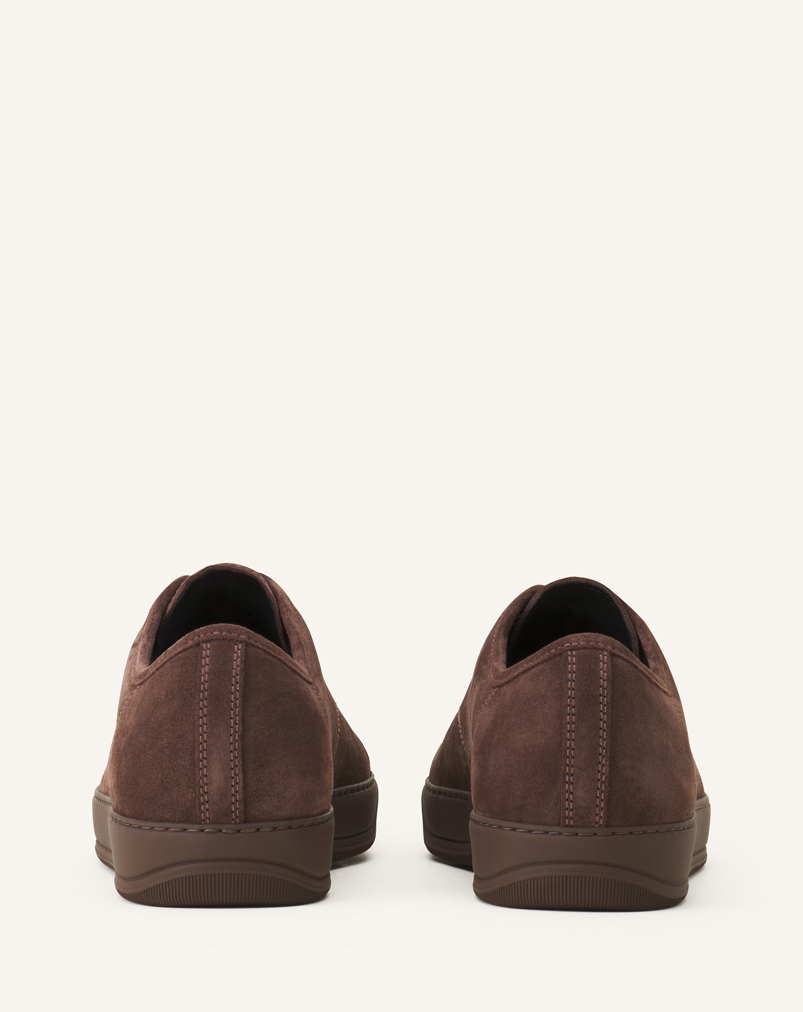 BROWN DBB1 SNEAKERS IN PATENT LEATHER AND SUEDE