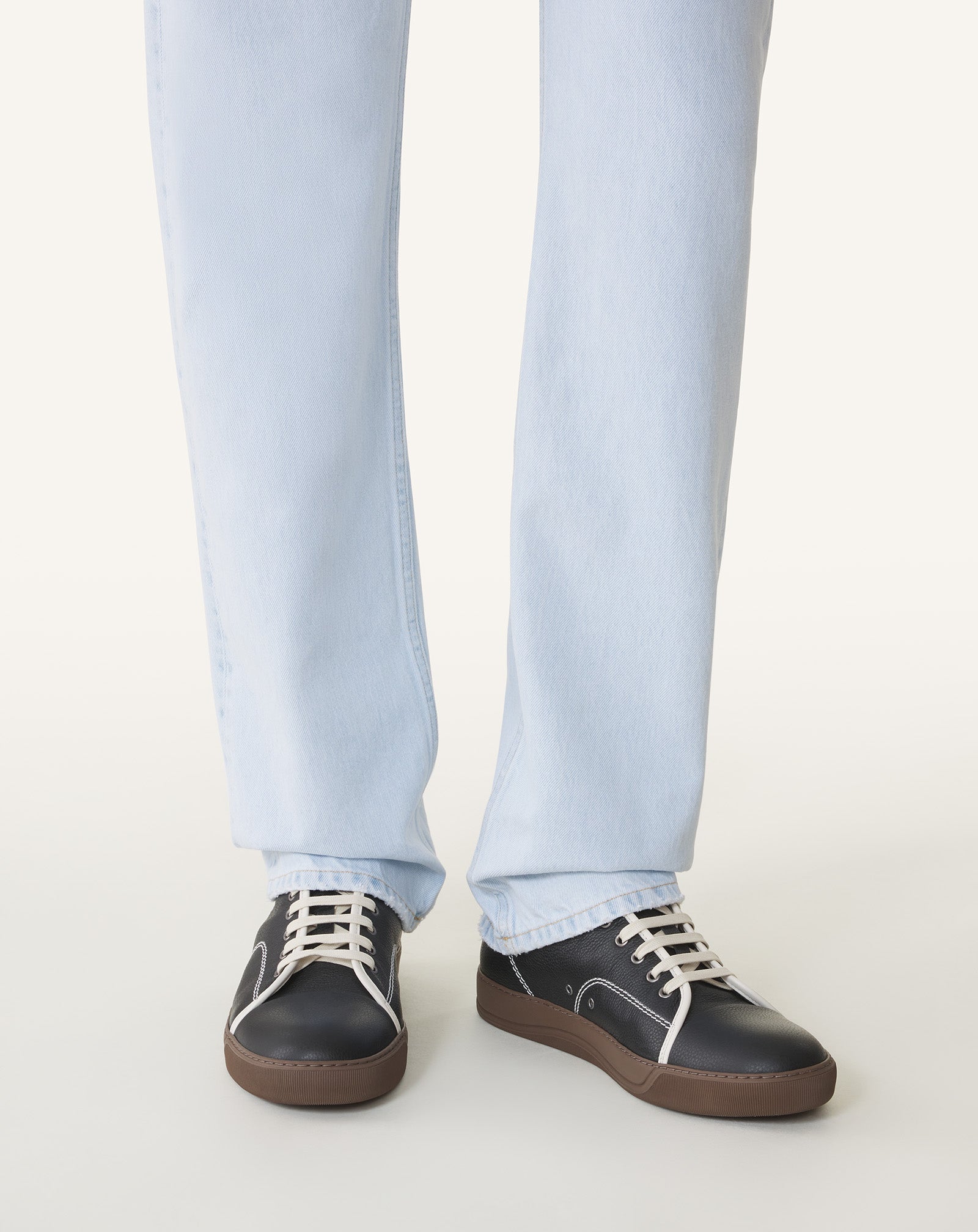 DBB1 HIGH-TOP LEATHER SNEAKERS