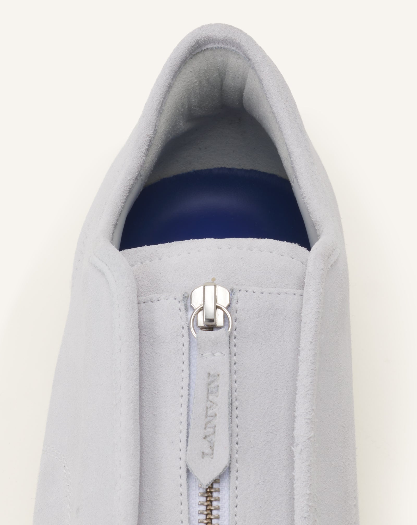 WHITE DBB1 ZIP SNEAKERS IN SUEDE