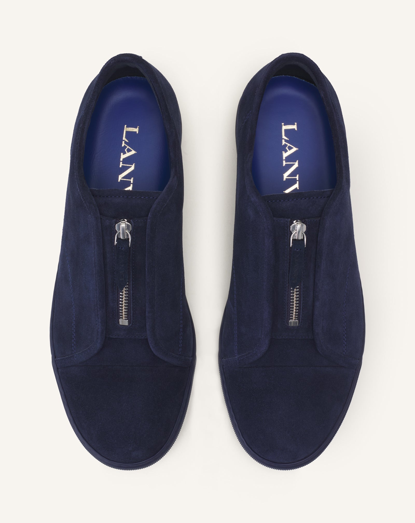BLUE DBB1 ZIP SNEAKERS IN SUEDE