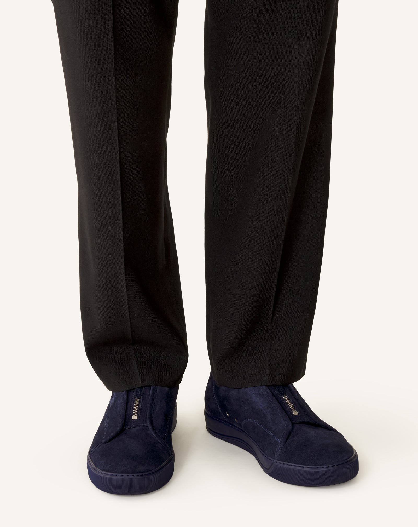 BLUE DBB1 ZIP SNEAKERS IN SUEDE