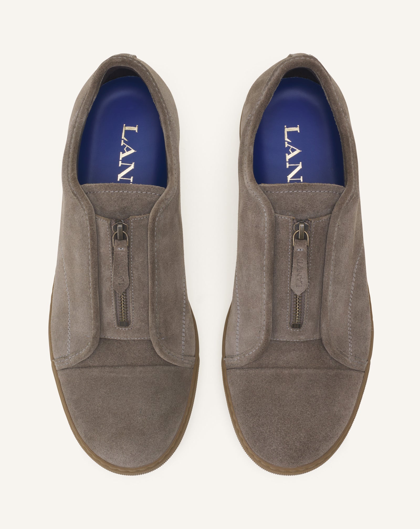 GREEN DBB1 ZIP SNEAKERS IN SUEDE