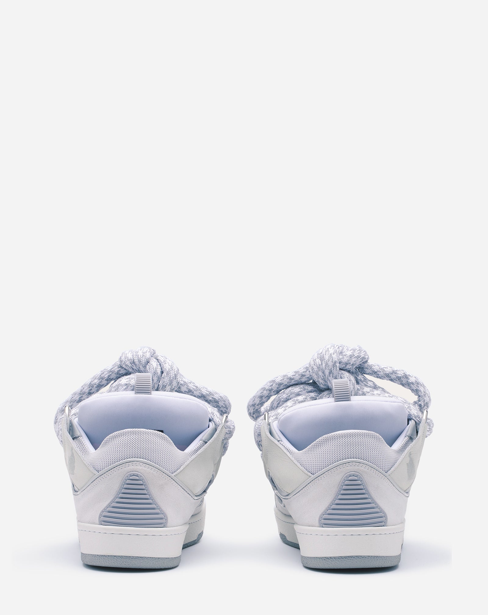 CURB SNEAKERS IN LEATHER WITH SNAKE LACES