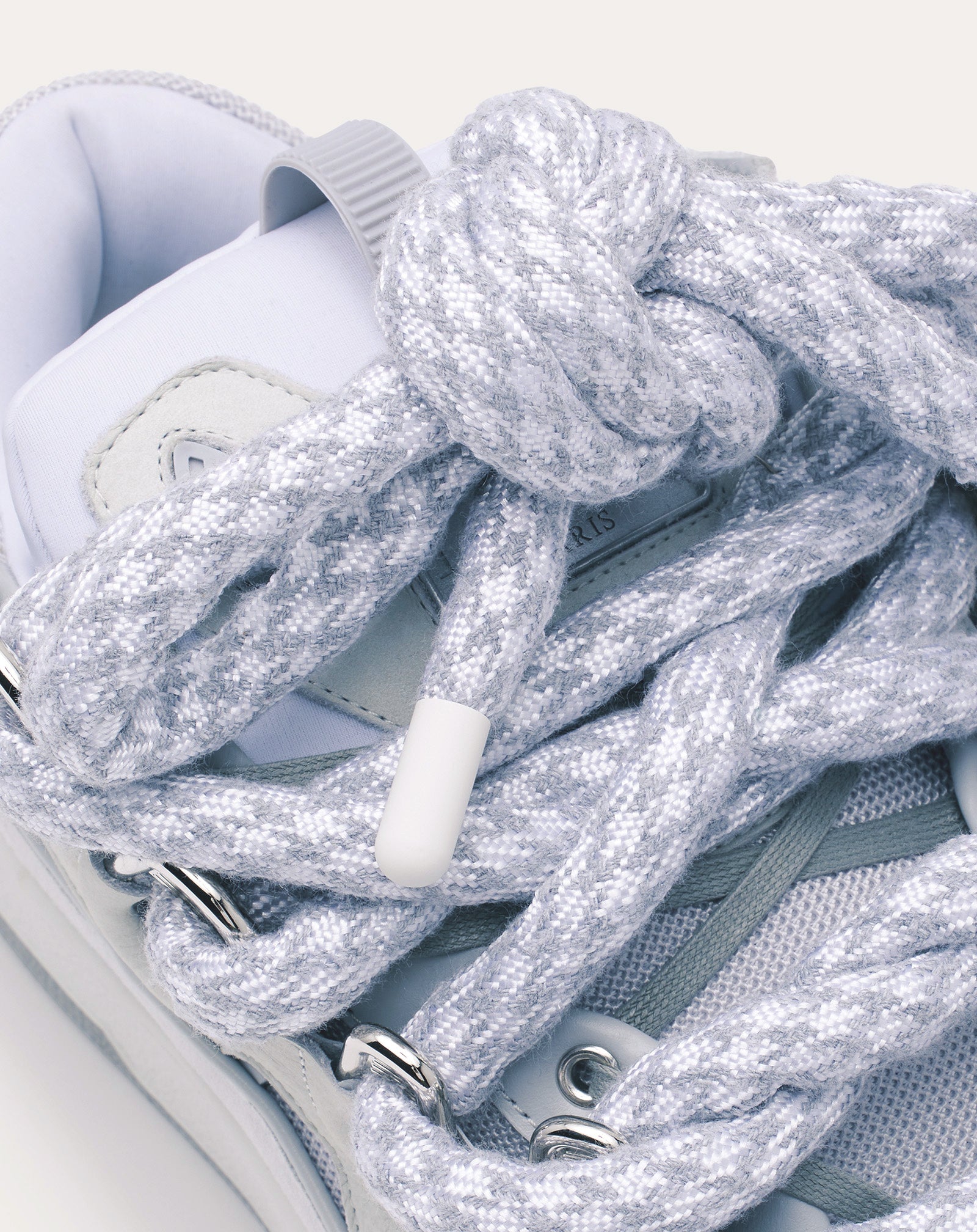 CURB SNEAKERS IN LEATHER WITH SNAKE LACES