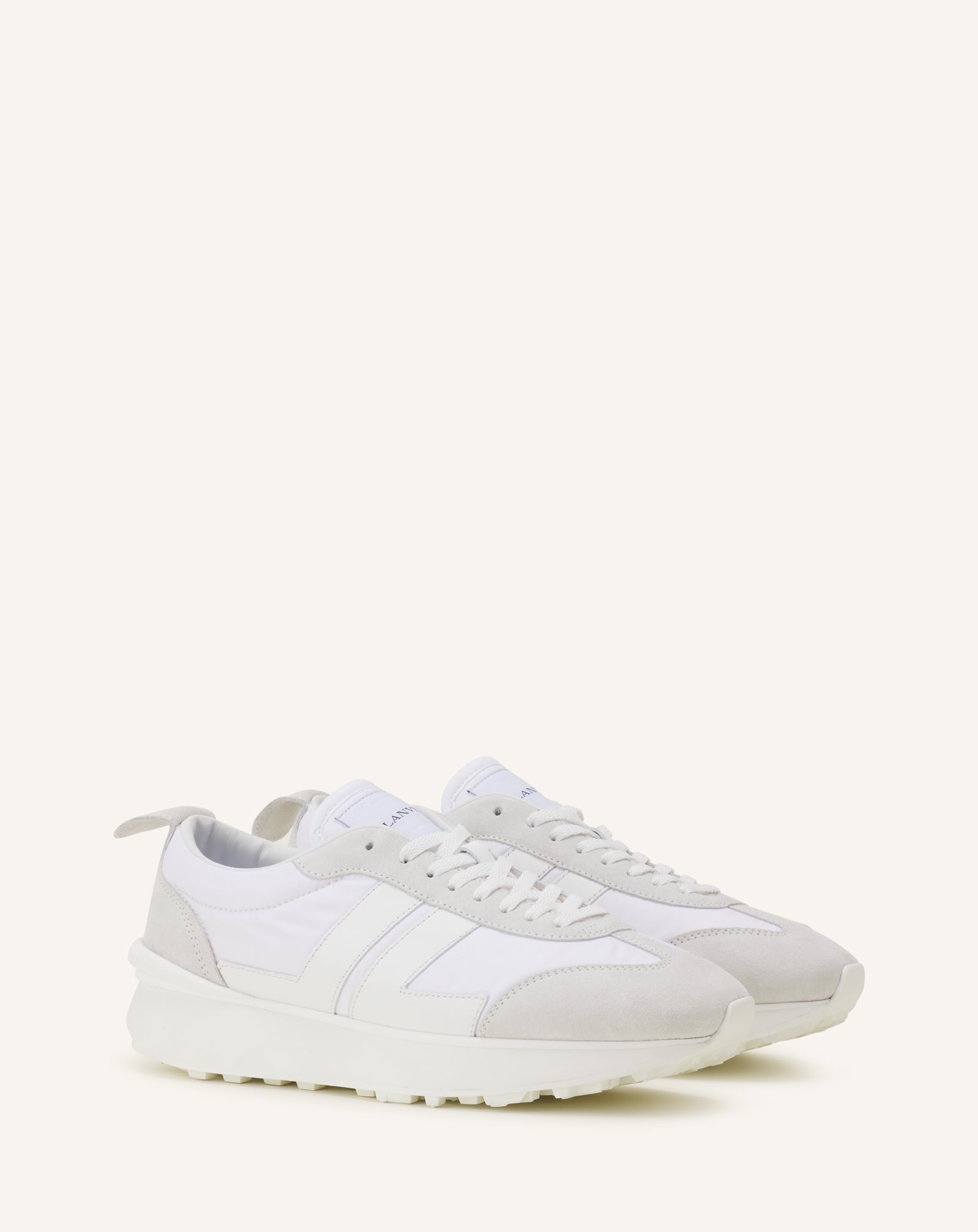WHITE BUMPR SNEAKERS IN NYLON