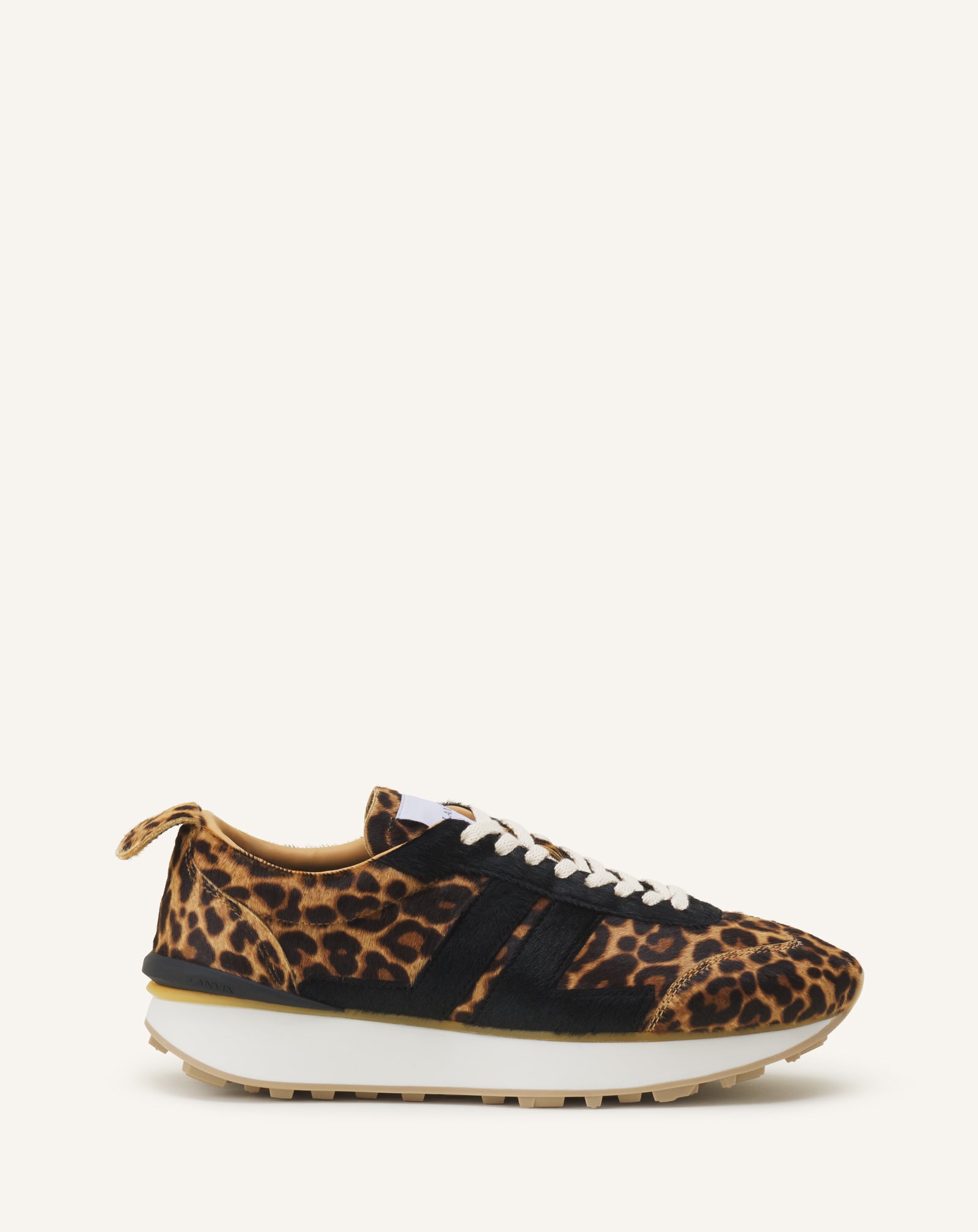 BEIGE LEOPARD PRINT BUMPR SNEAKERS IN PONY
