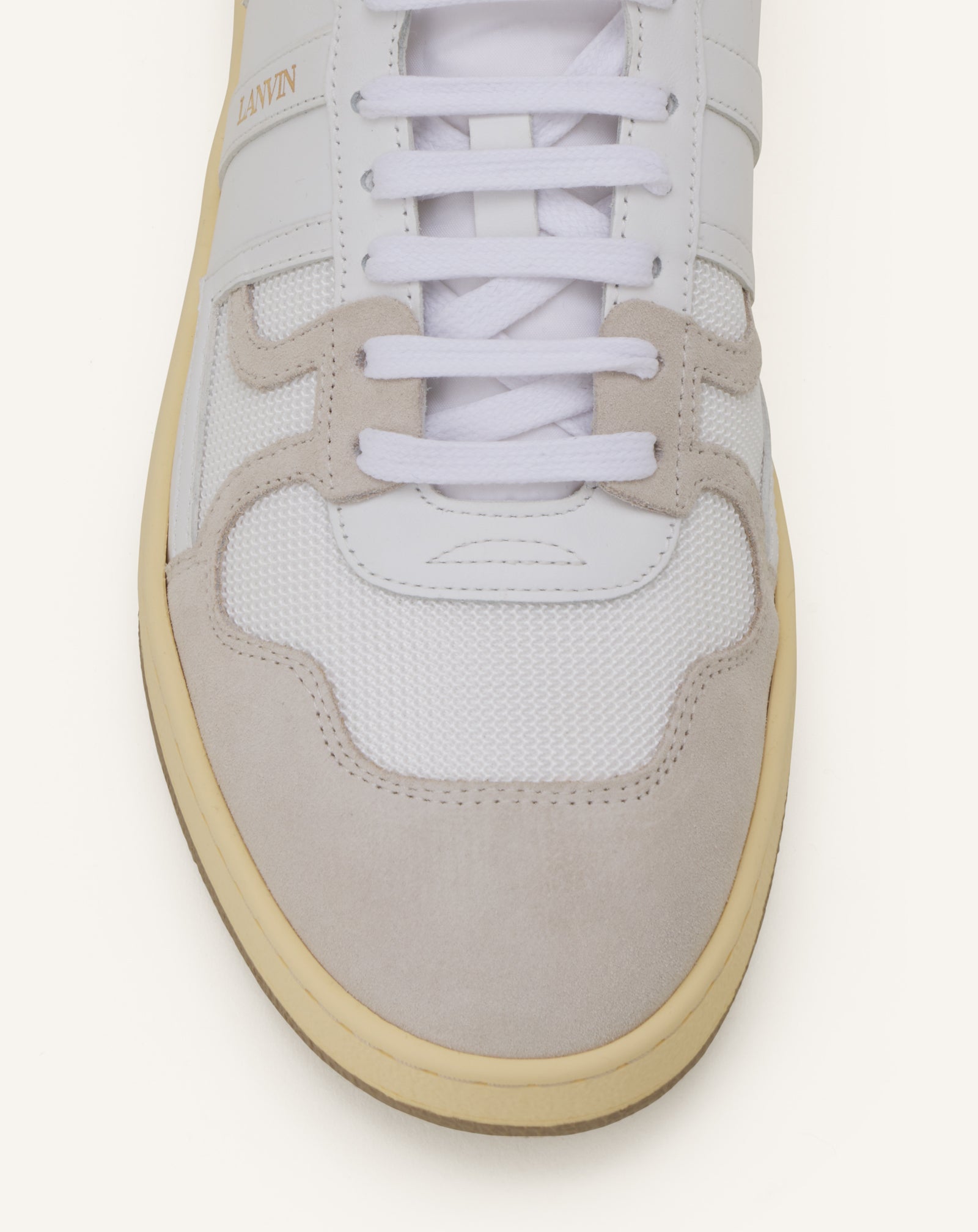 WHITE CLAY MESH SNEAKERS