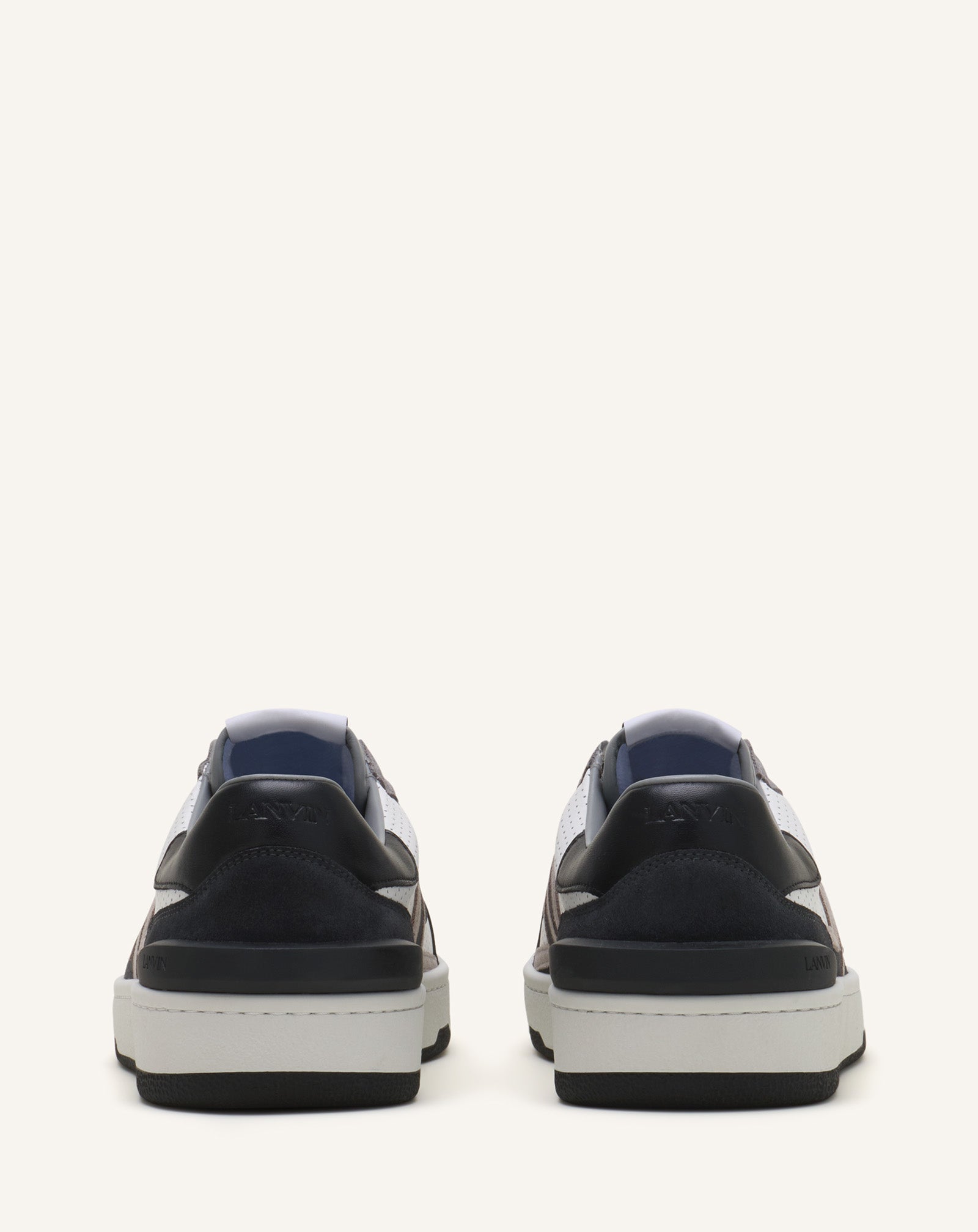 CLAY SNEAKERS IN PERFORATED LEATHER AND SUEDE