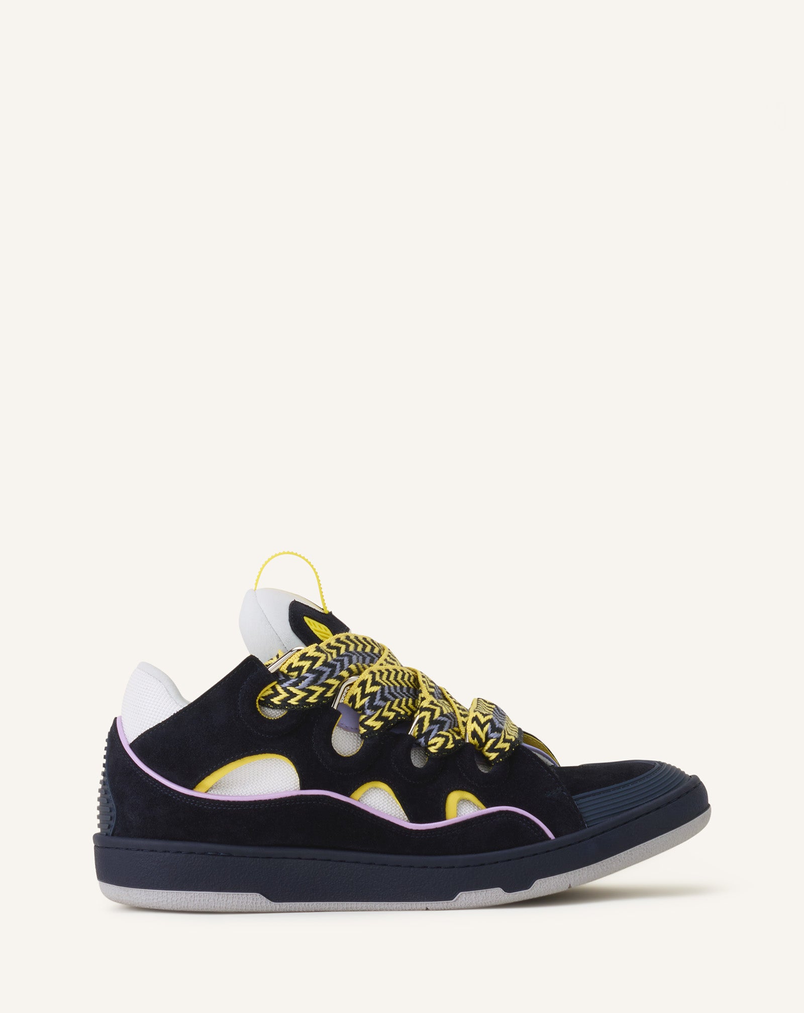 BLUE CURB SNEAKERS IN LEATHER