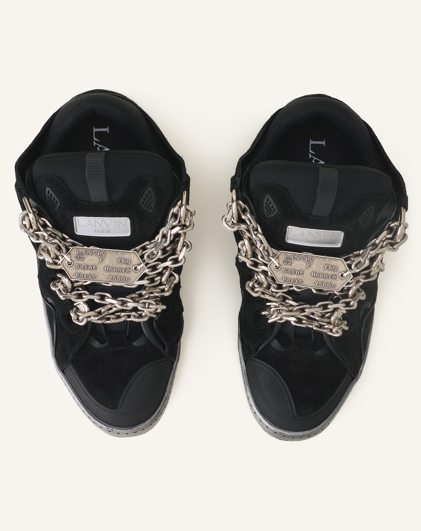 CURB SNEAKERS ID CHAIN IN SUEDE