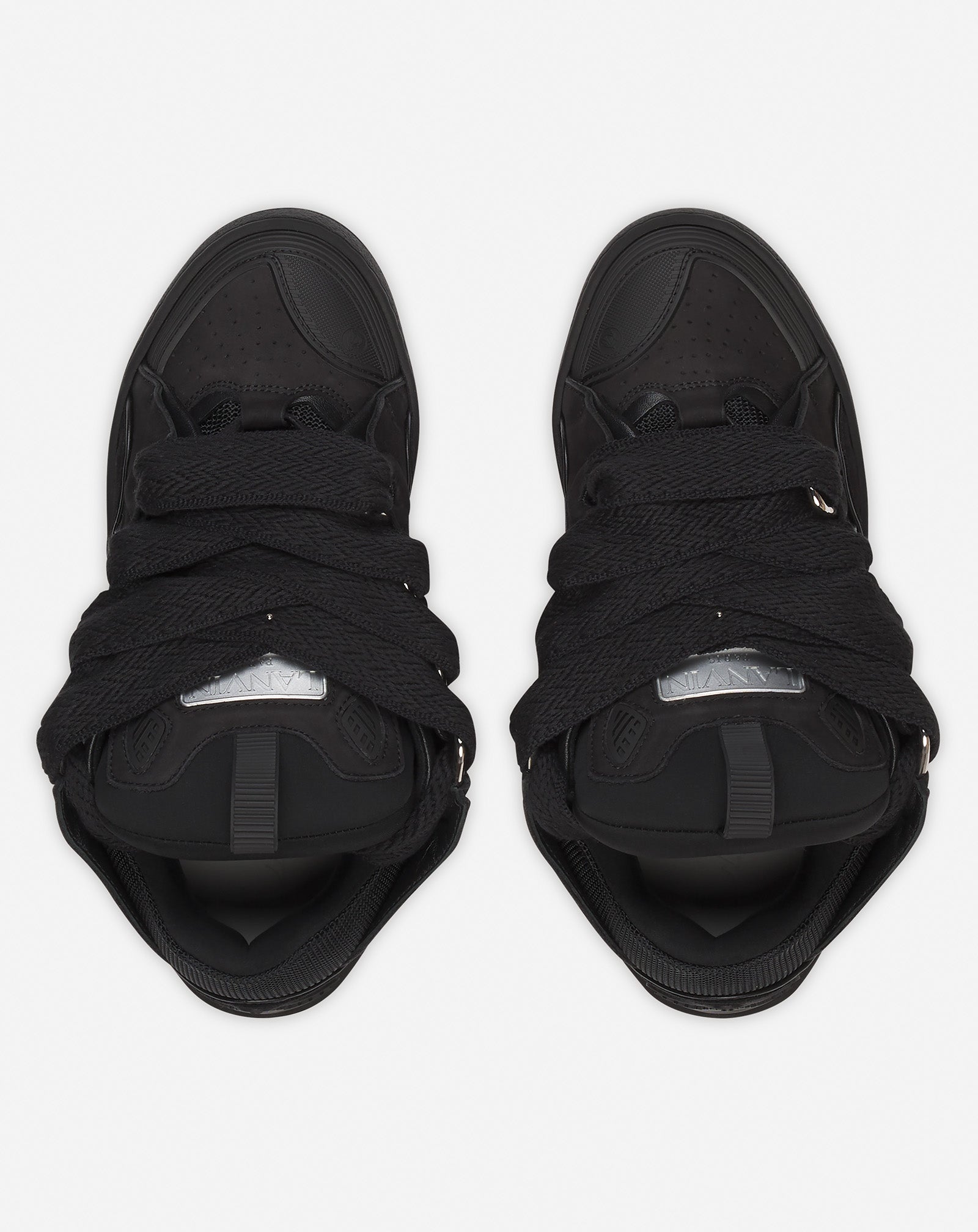 LEATHER CURB SNEAKERS