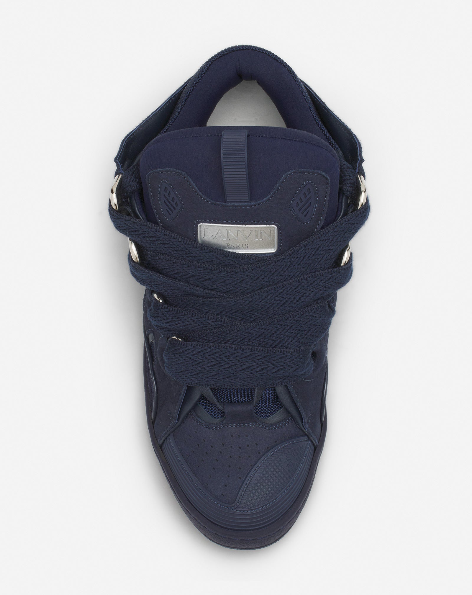 LEATHER CURB SNEAKERS