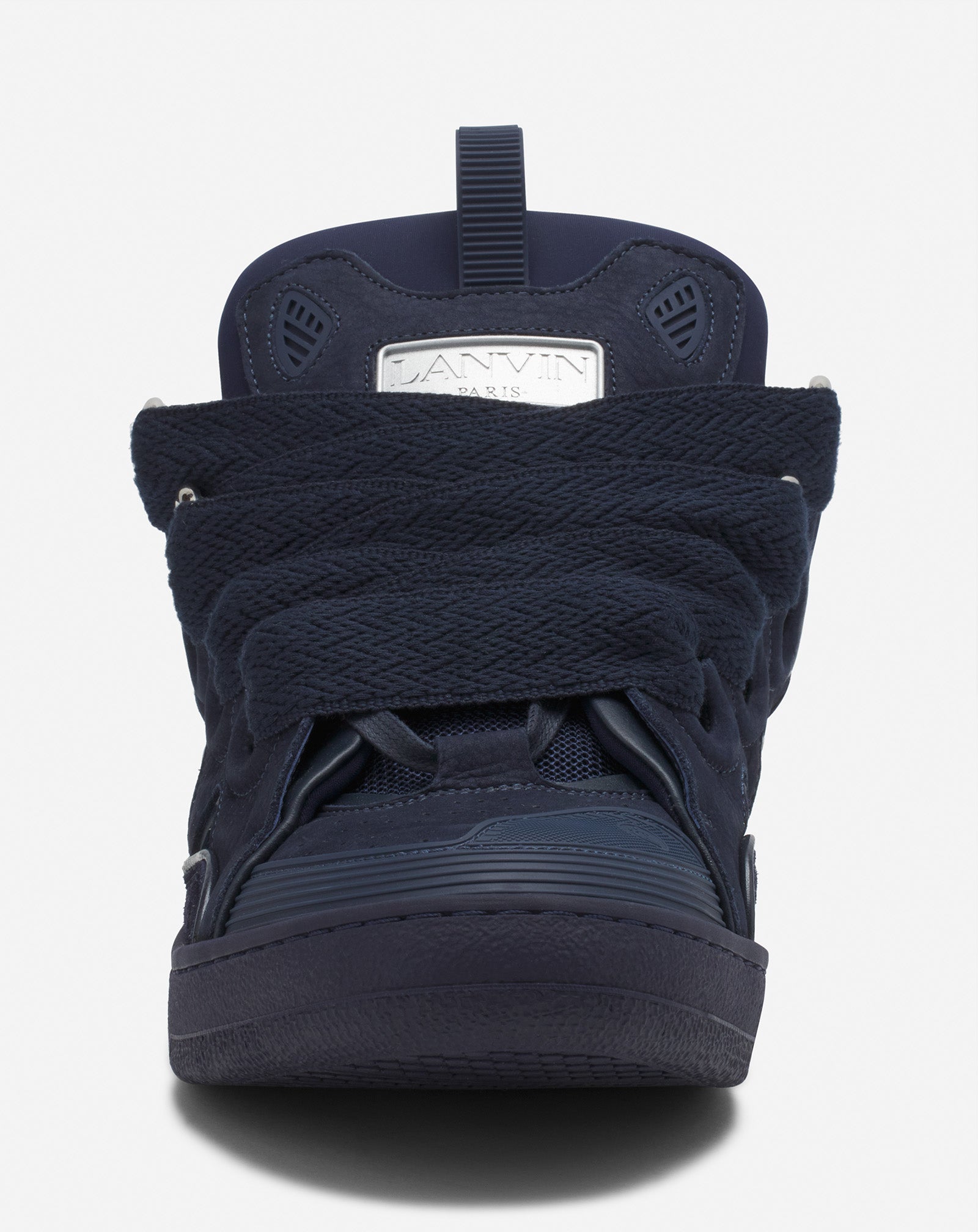 LEATHER CURB SNEAKERS