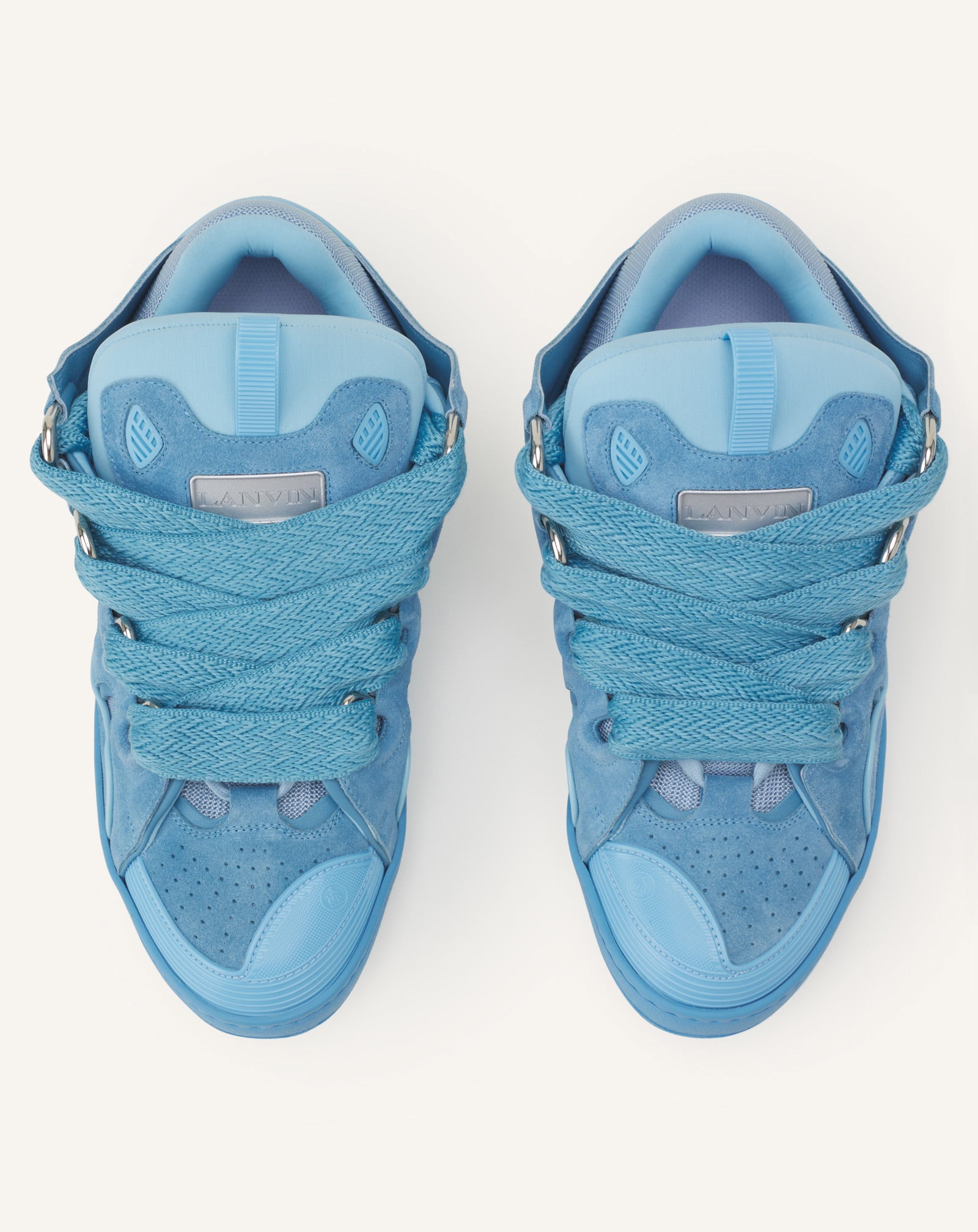 BLUE CURB SNEAKERS IN MONOCHROME SUEDE