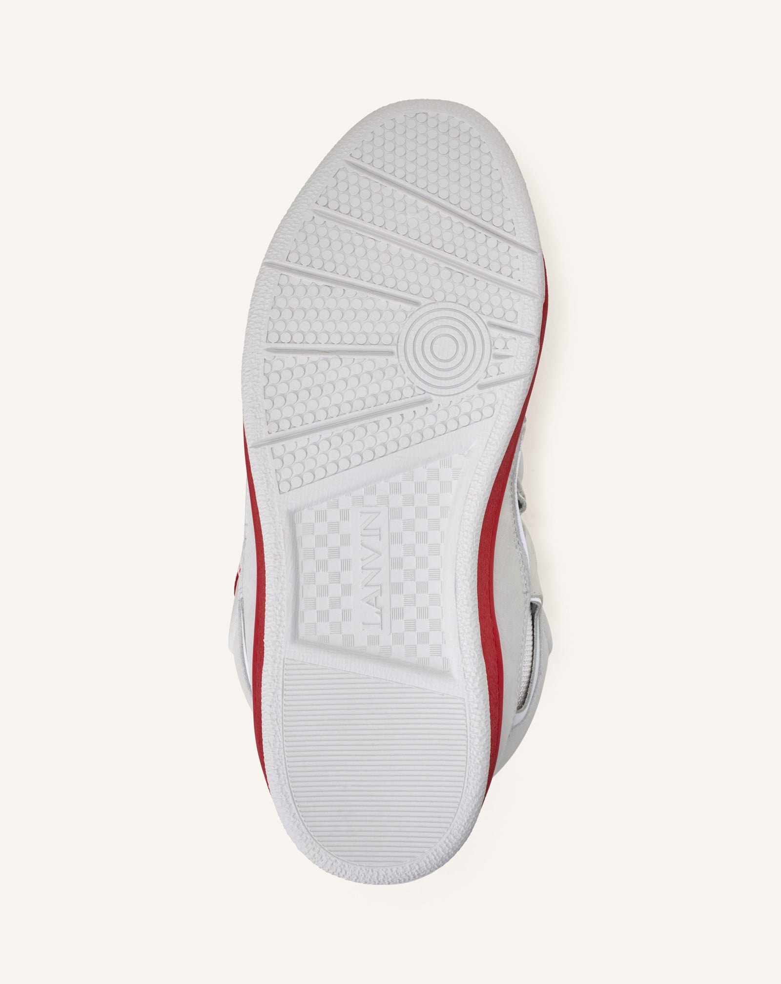 WHITE CURB BICO SNEAKERS IN LEATHER