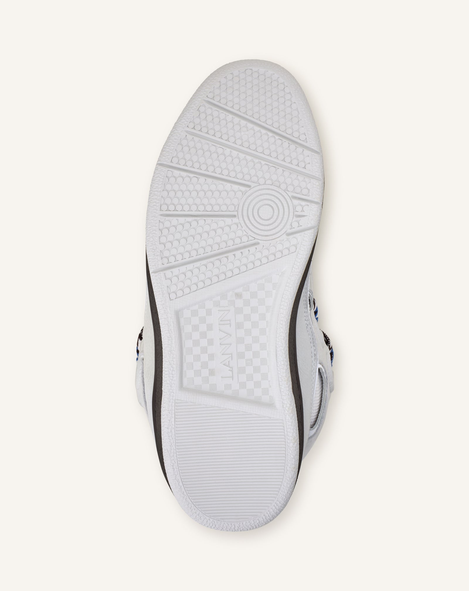 WHITE CURB BICO SNEAKERS IN LEATHER