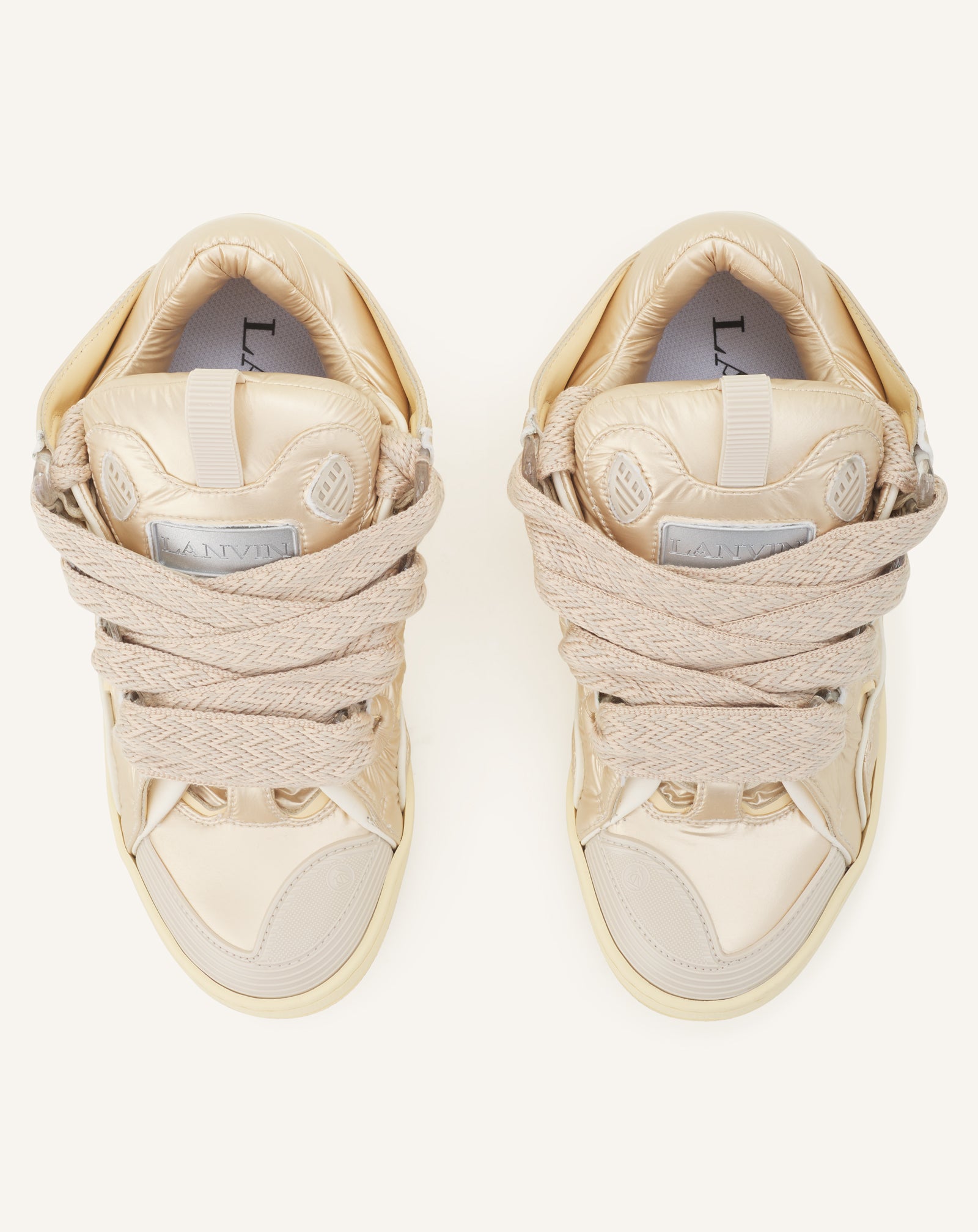 YELLOW CURB SNEAKERS IN NYLON