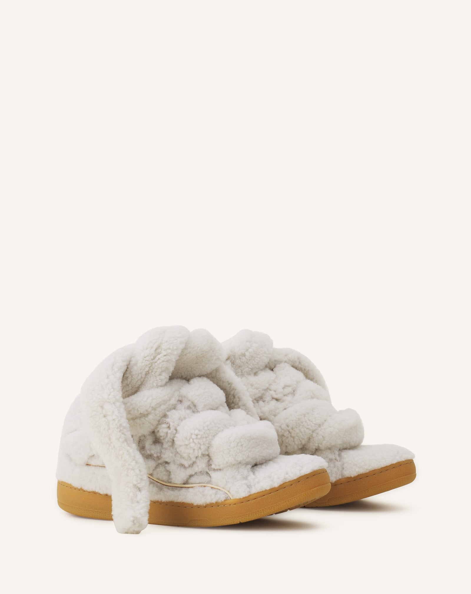 CURB SNEAKERS IN SHEARLING