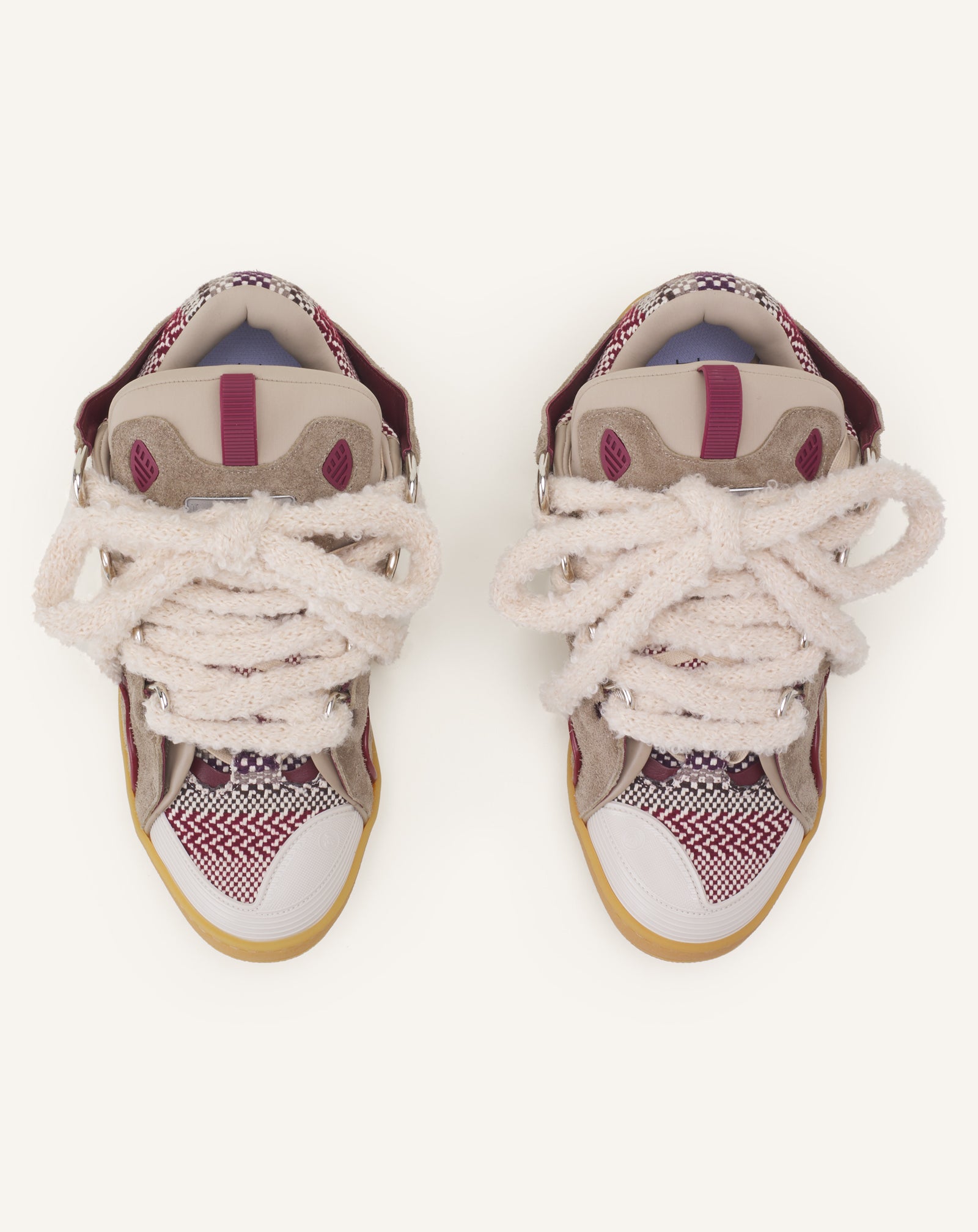 CURB SUEDE SNEAKERS WITH MESH LACES