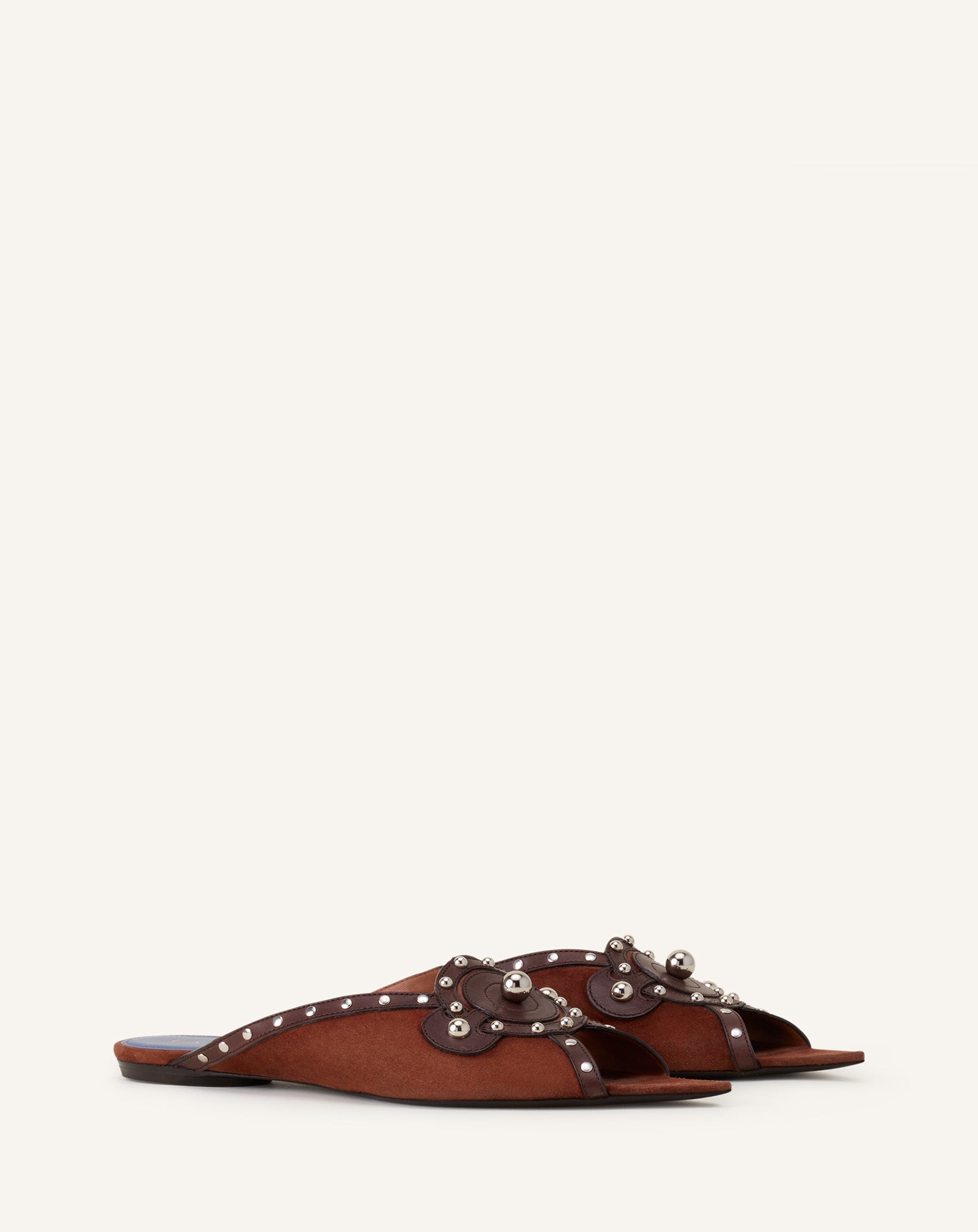 BROWN ECLIPSE ARCH FLAT MULE