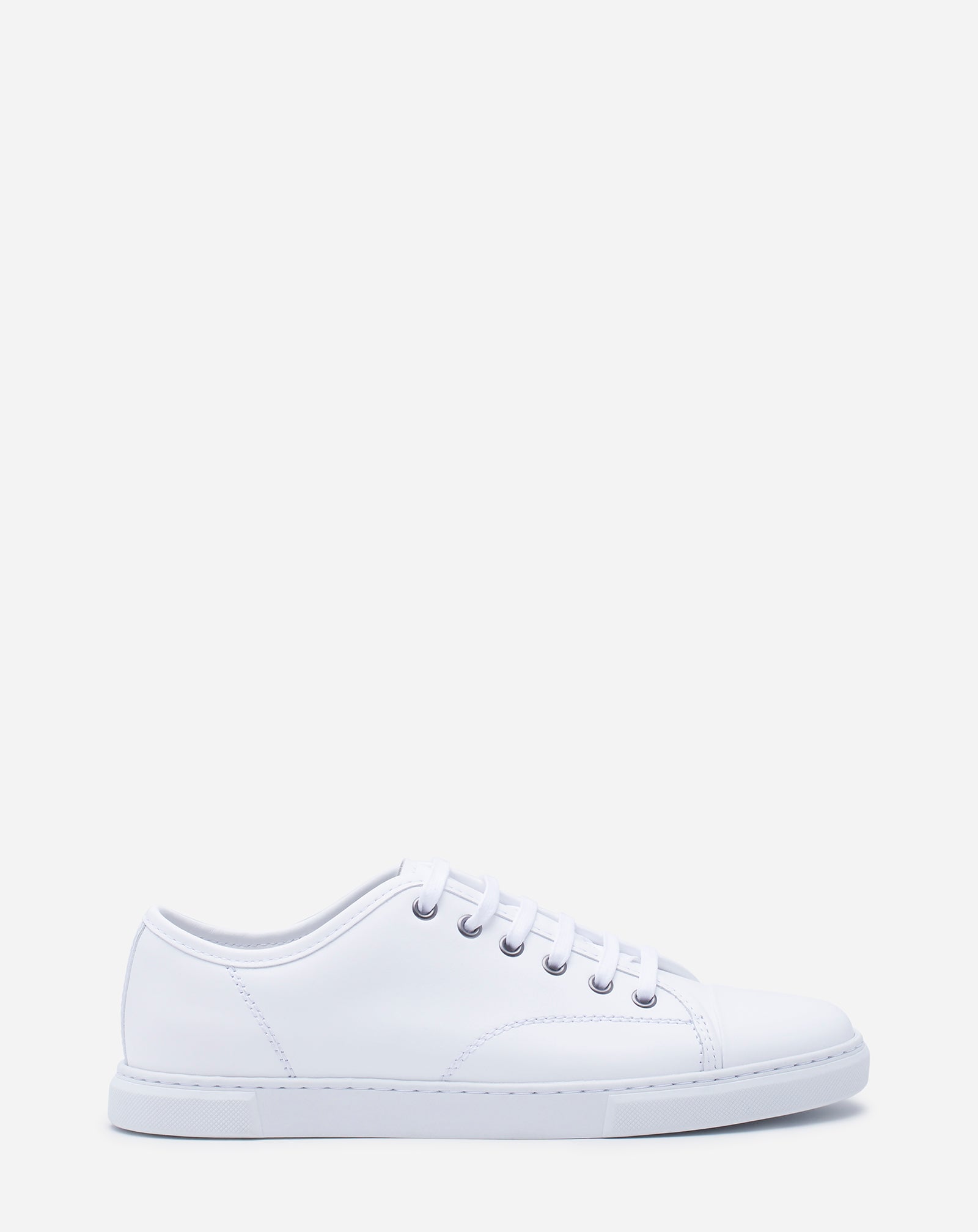 WHITE DBB1 LEATHER SNEAKERS