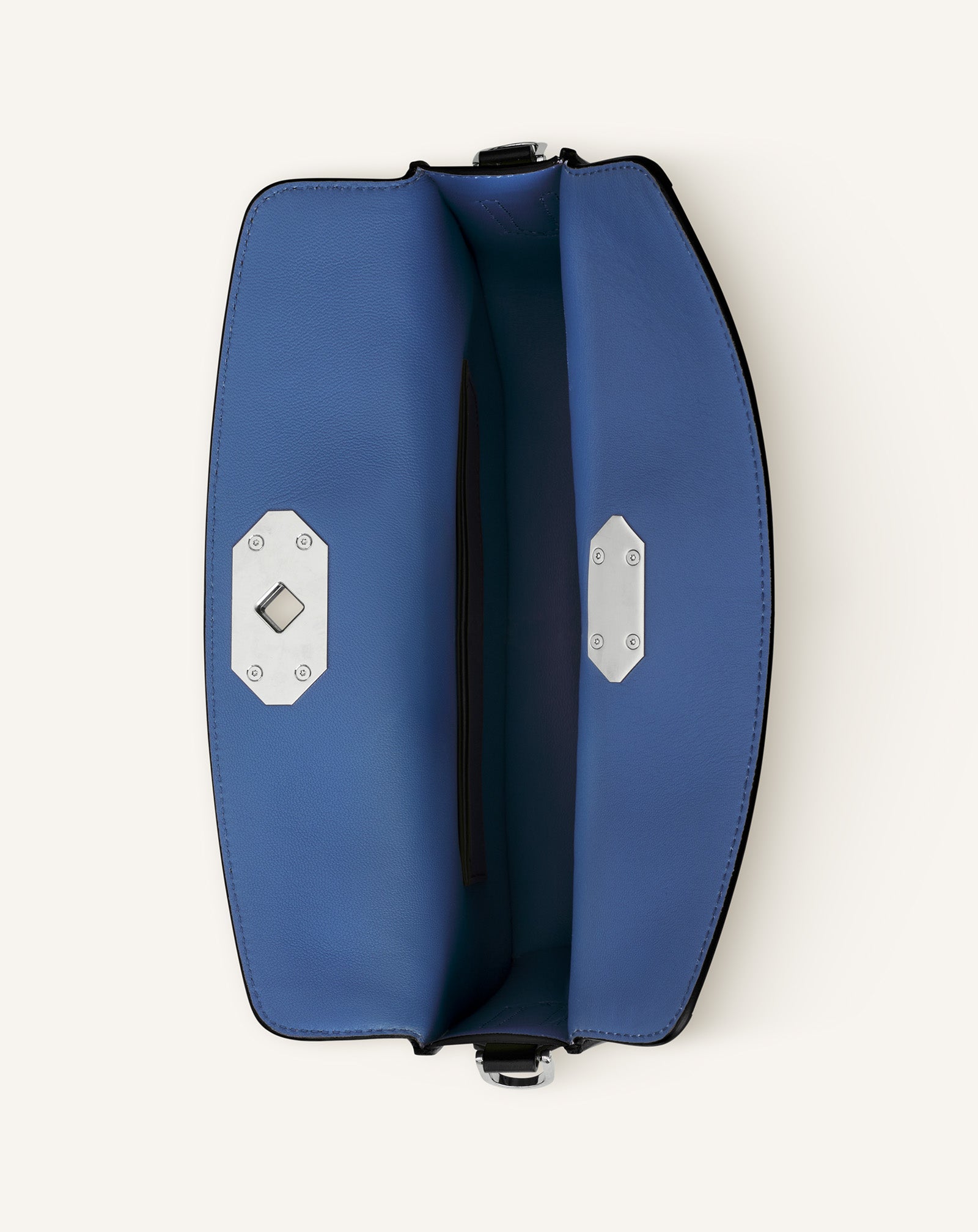 COMPAGNON ASYMMETRICAL LEATHER CLUTCH BAG