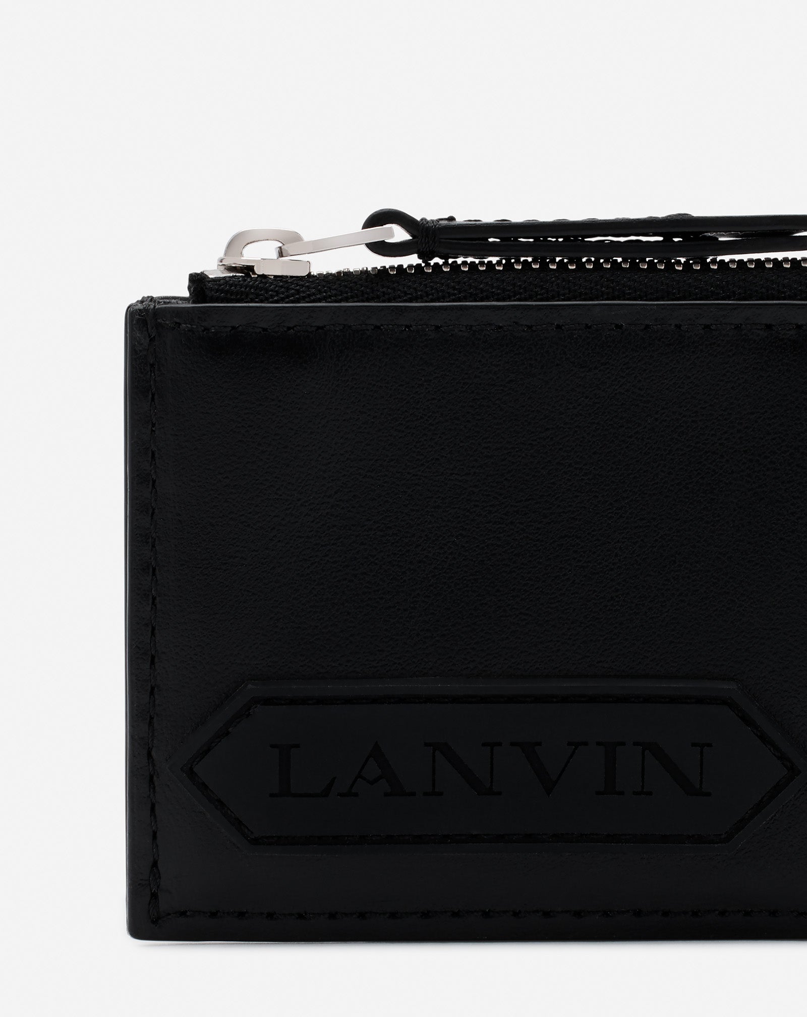 LANVIN SIGNATURE LEATHER CARDHOLDER