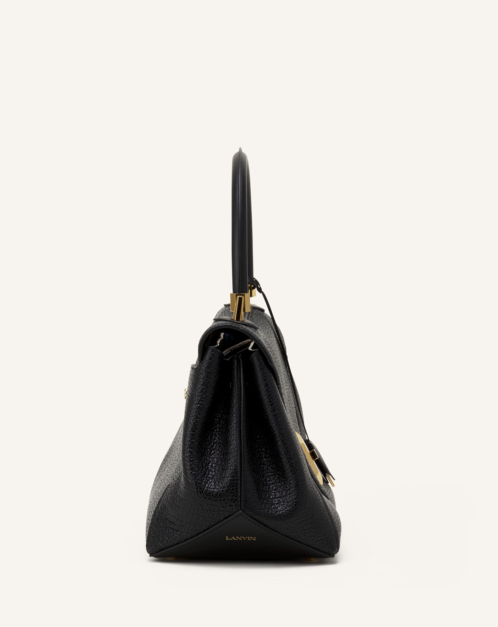 BLACK LE CONFIDENT BY LANVIN LEATHER BAG