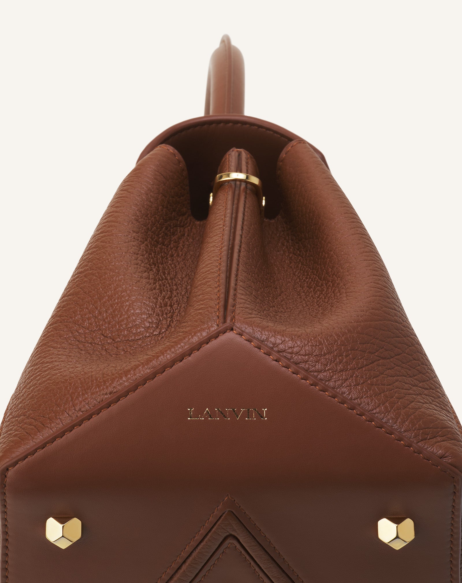BROWN LE CONFIDENT BY LANVIN LEATHER BAG