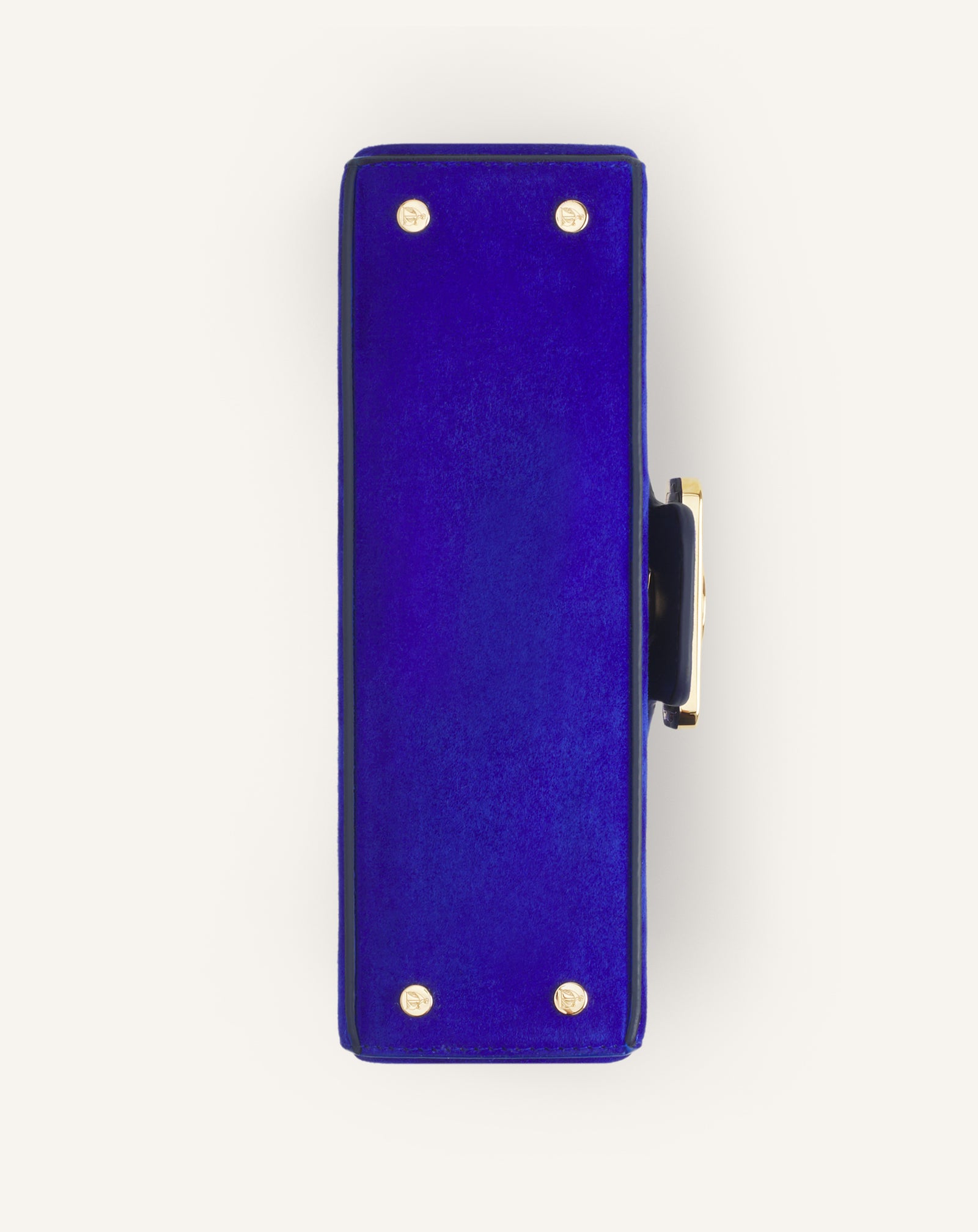 BLUE NANO PENCIL CAT LEATHER BAG