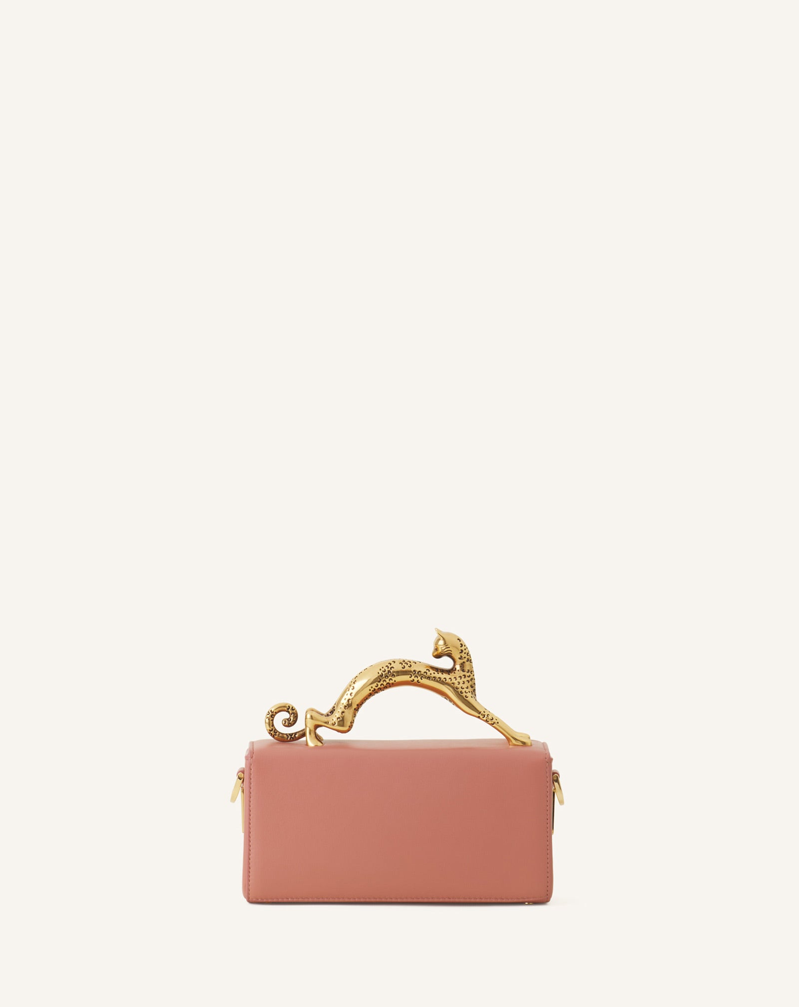 PINK PENCIL CAT NANO BAG IN LEATHER